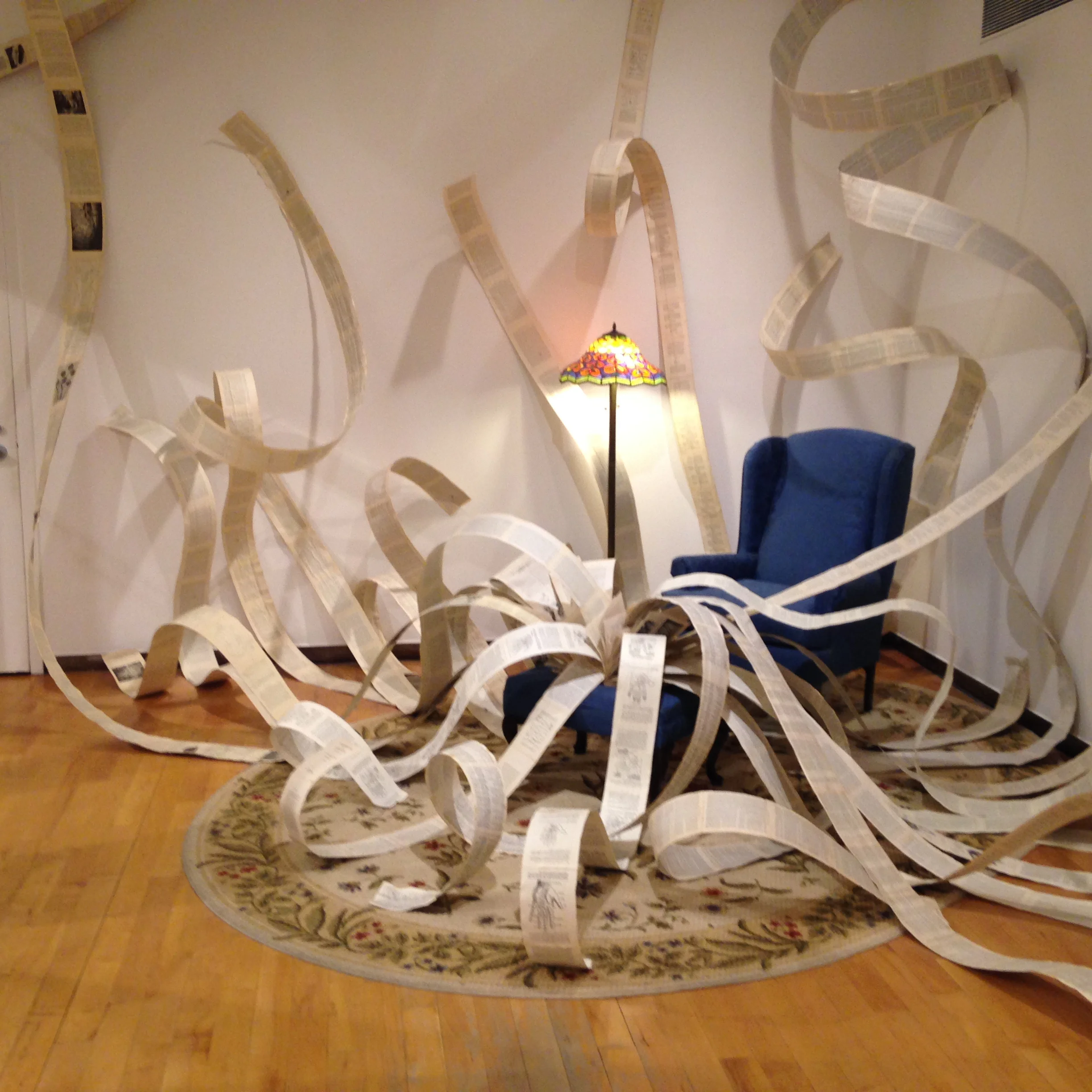 photo: Jena Priebe, "The Secret Lives of Books" from the Bibliothecaphilia exhibit at Mass MoCA, August 2015