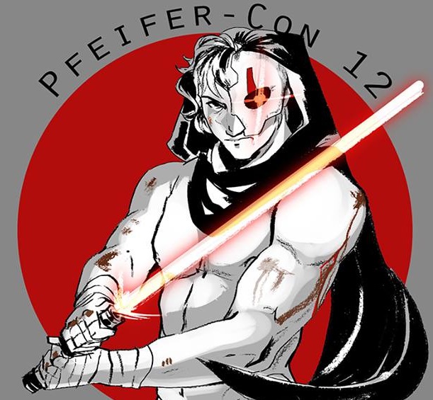 Pfeifer-Con 12 logo created by artist Ashley Riot