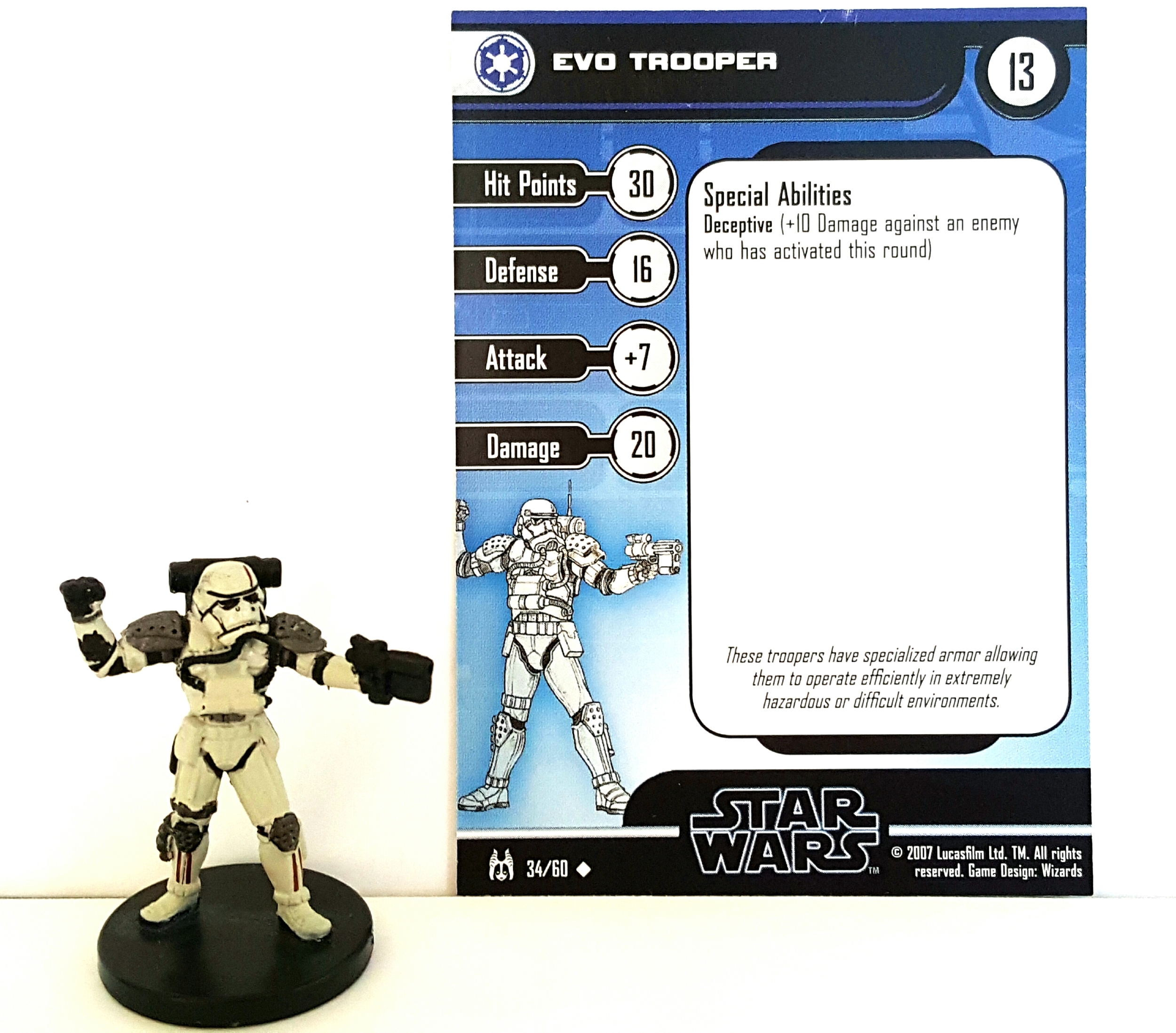 Wizards of the Coast mini figure from the Star Wars Miniatures game.