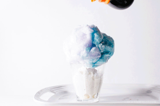Cotton Candy Affogato via i am a food blog