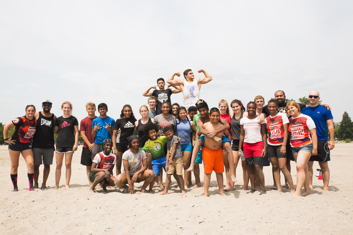BTST students are still full of smiles and energy after a challenging 2 hour workout on the beach!