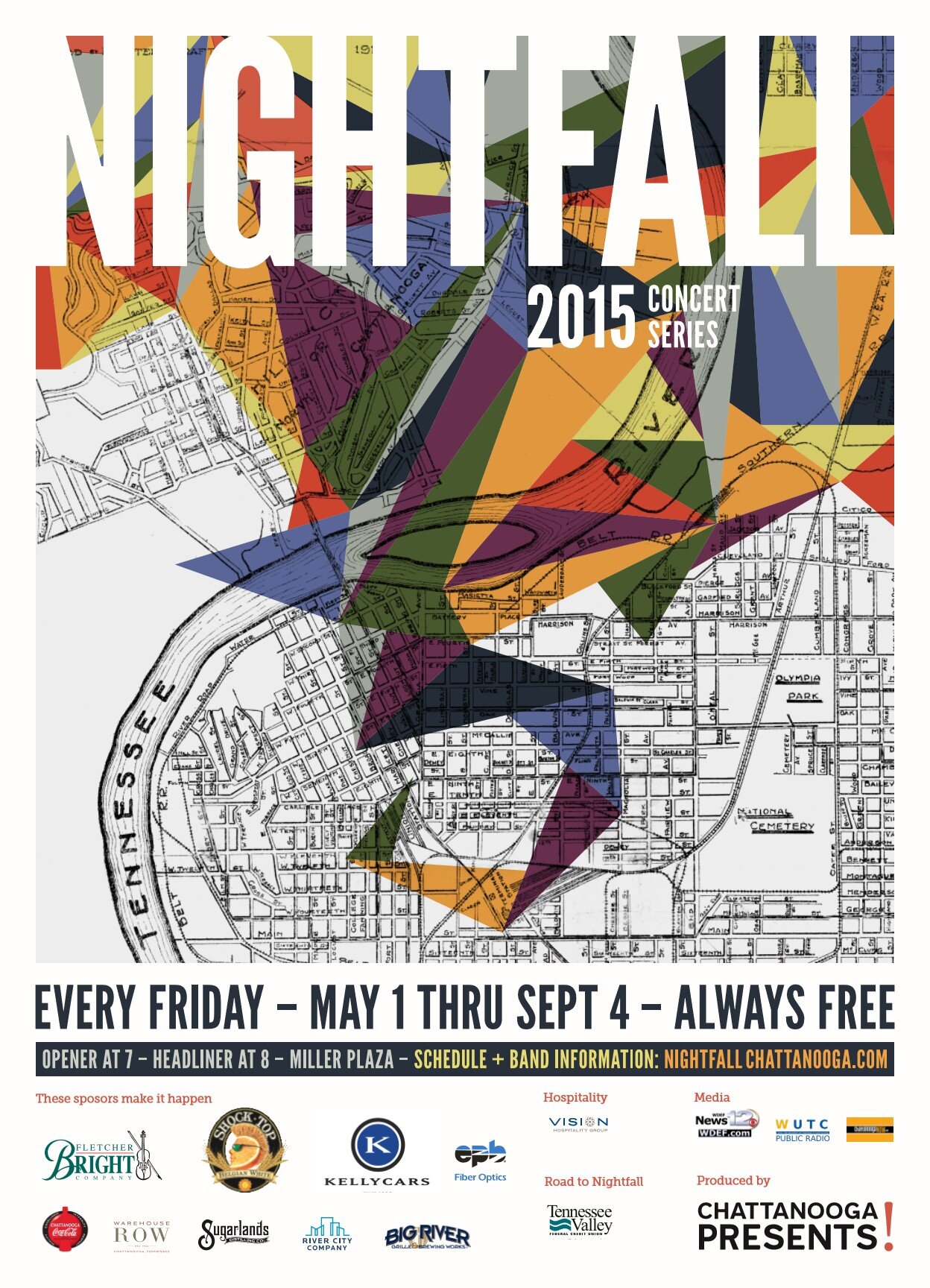 "Flashback" Playlists — Nightfall Chattanooga May 26 Sept 1, 2023