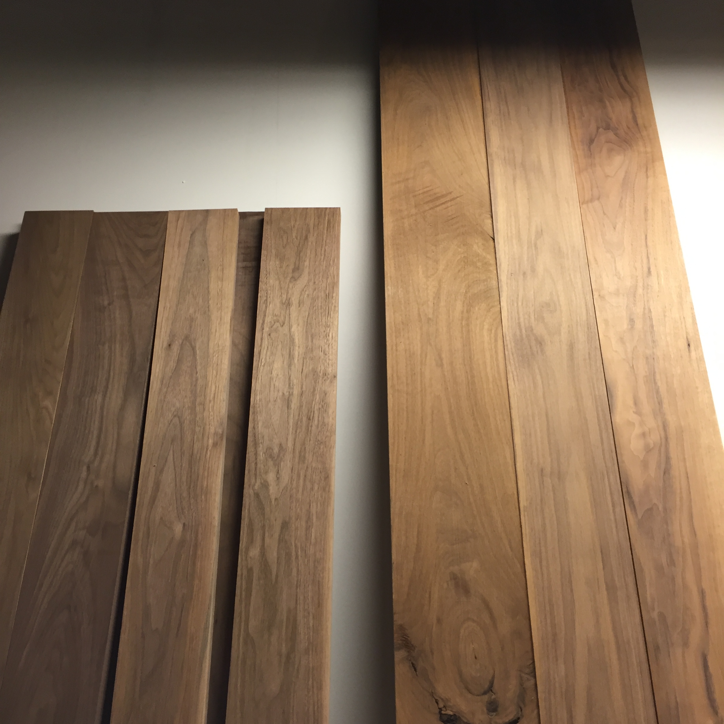 Surfaced and rough cut to length. 9' and 7' by about 20"-24" wide.