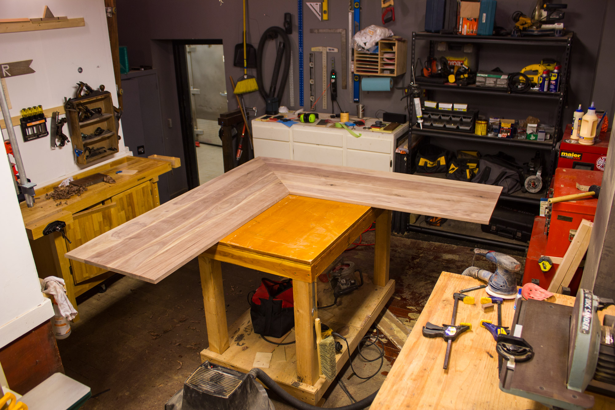 This is the bottom side up all glued up and sanded to 220.