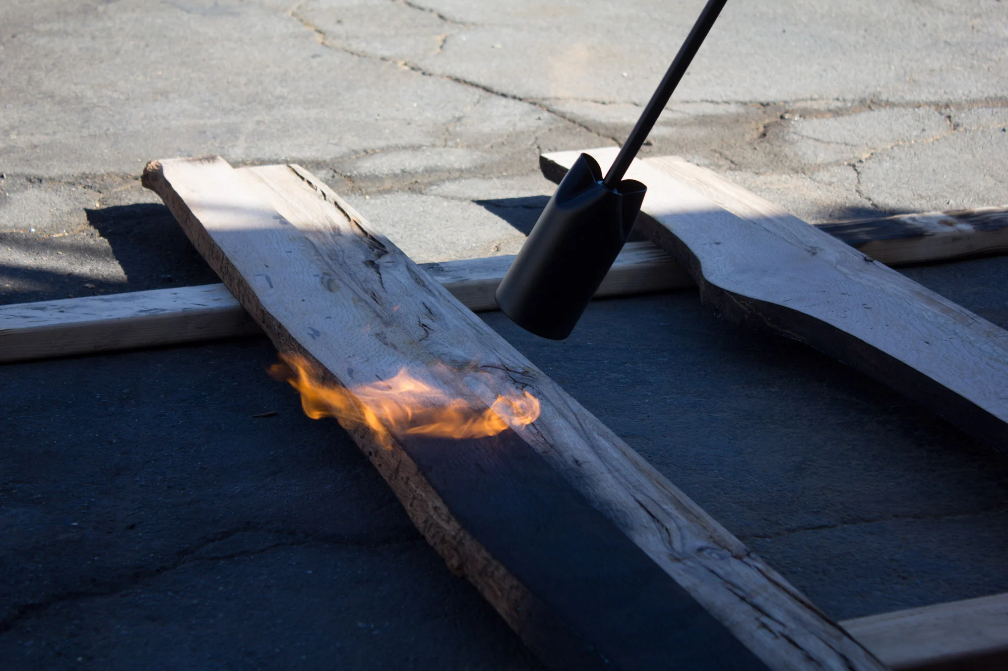 Charred Oak Mirror