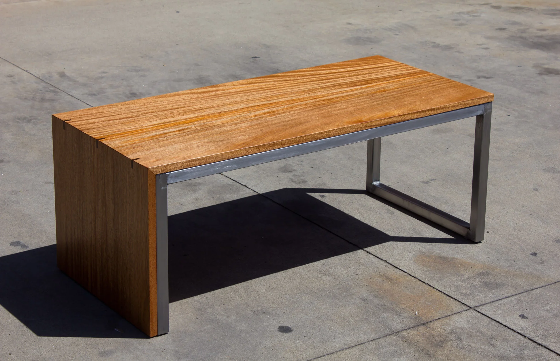 Mahogany Waterfall Coffee Table