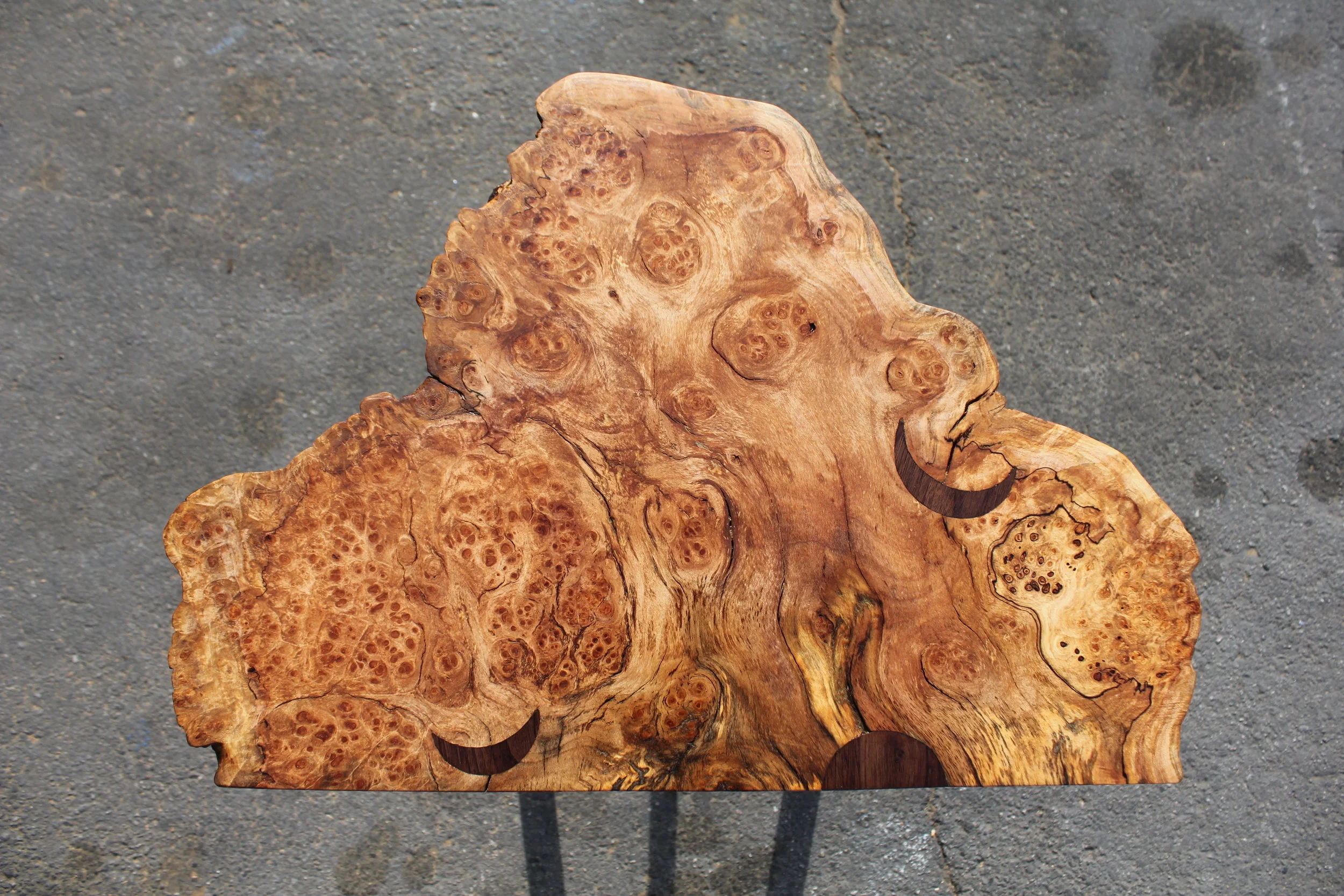 Maple Burl Side Table
