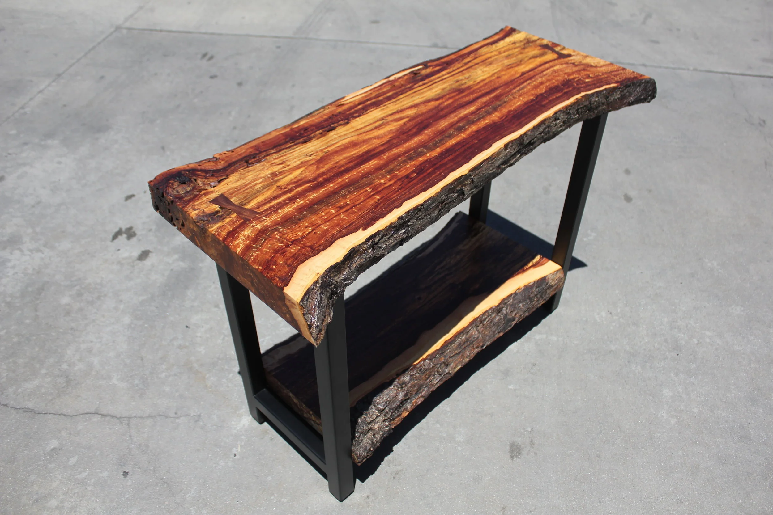 Custom Live Edge Hall Table