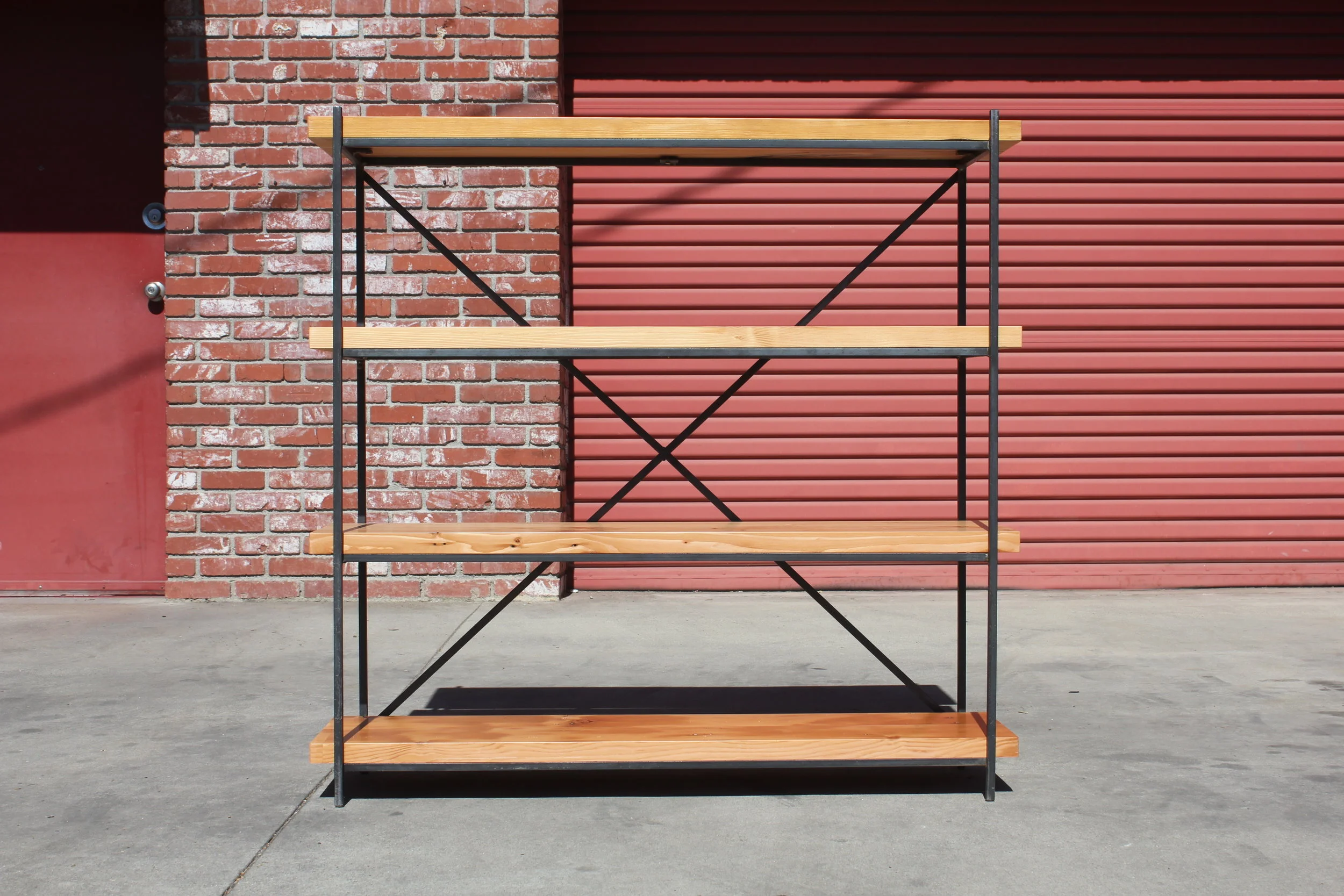 Meisch Made, reclaimed wood bookcase. Hand made in Los Angeles.