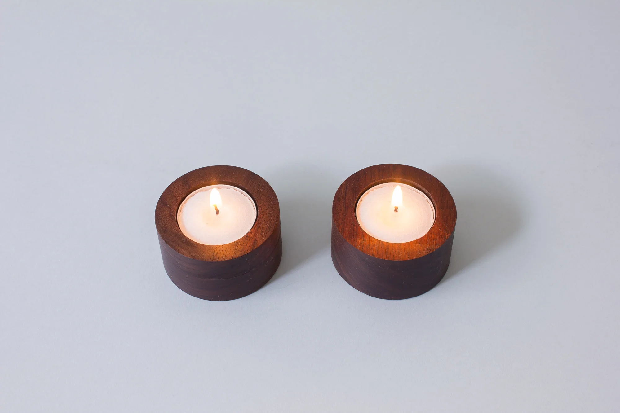 Meisch Made Tea-lite candle holders. Handmade in Los Angeles.