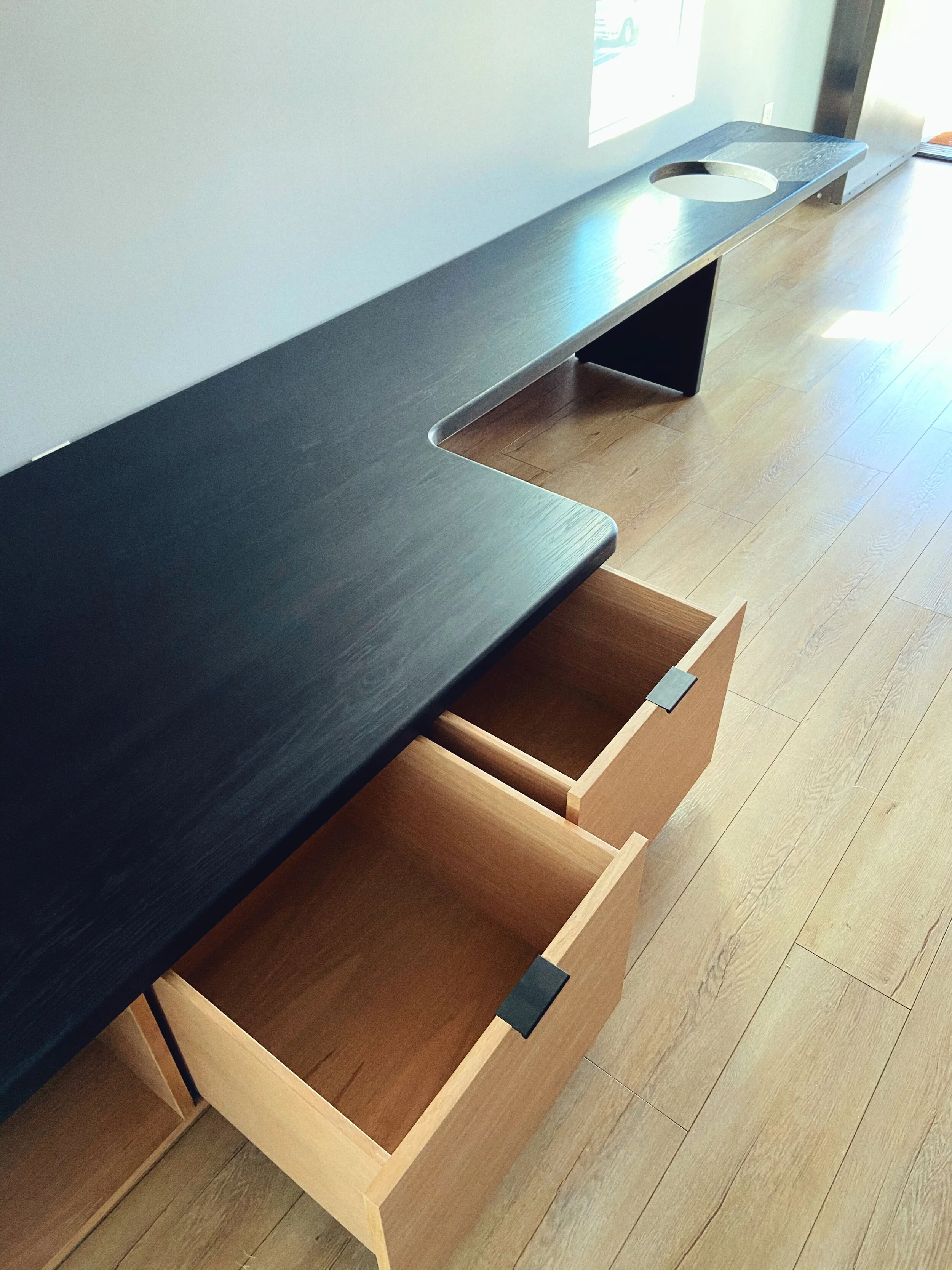 Ebonized Oak Cabinet