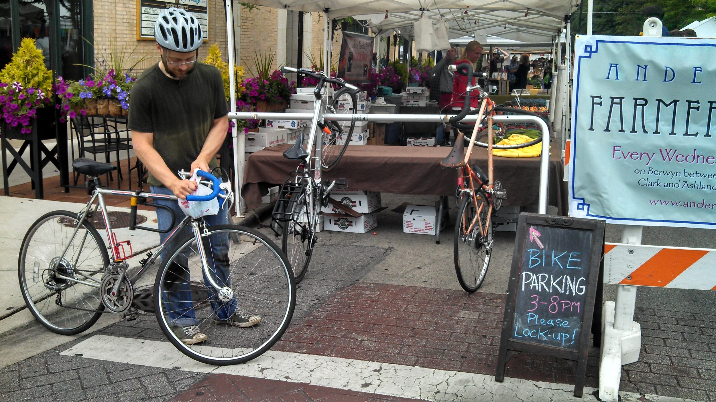 Andersonville Farmers Market Bike Valet - Chicago, Illinois - Acquired June 2014