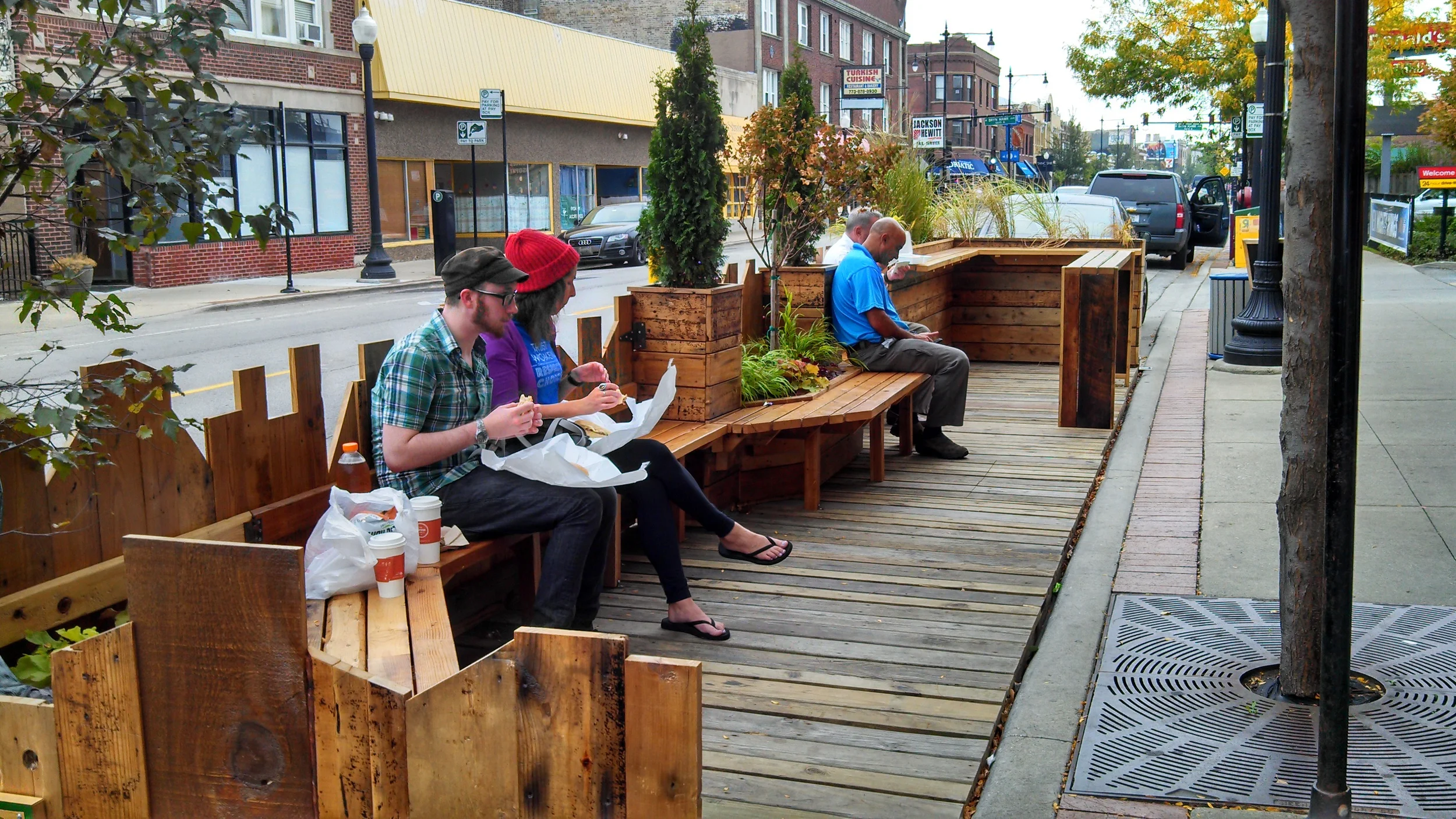Andersonville Parklet #2 - Chicago, Illinois - Installed July 2013