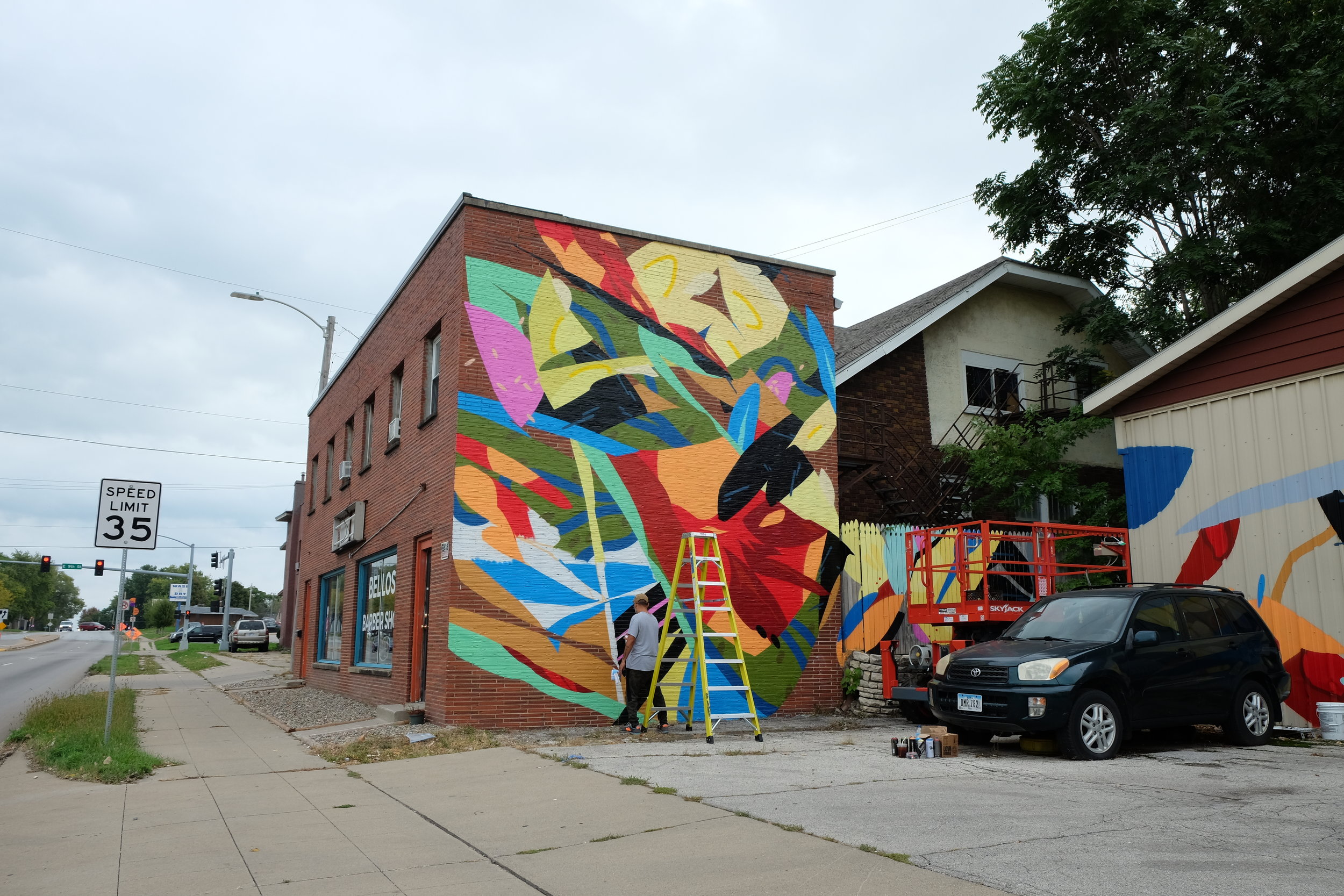 Ruben Aguirre Mural - Des Moines, Iowa - September 2017