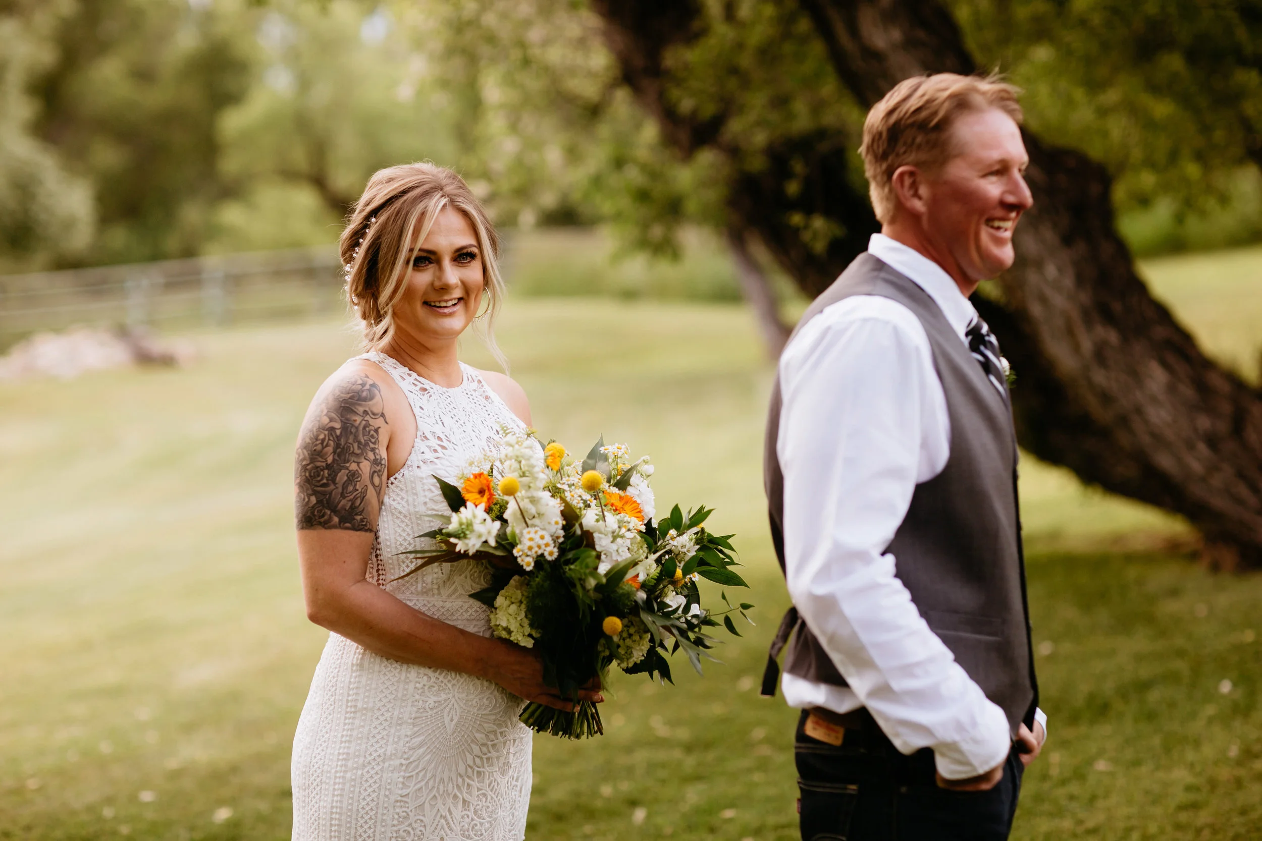 First look laughs and anticipation