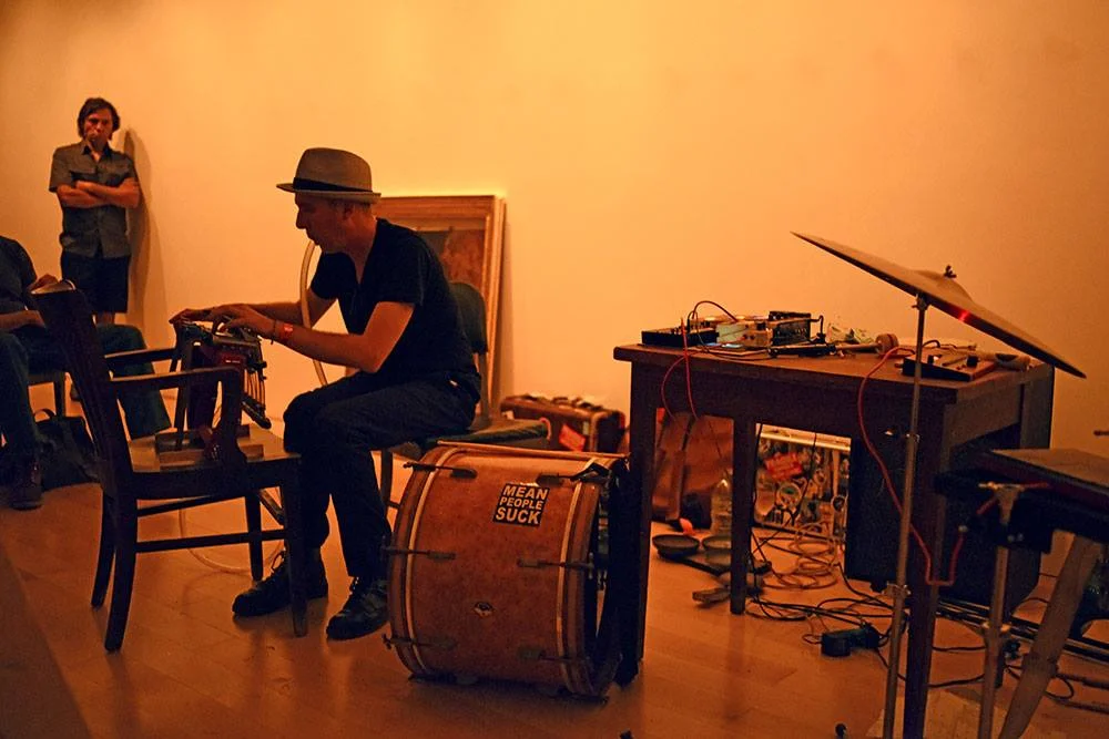 Daniel on organ.   Photo by Rollindust