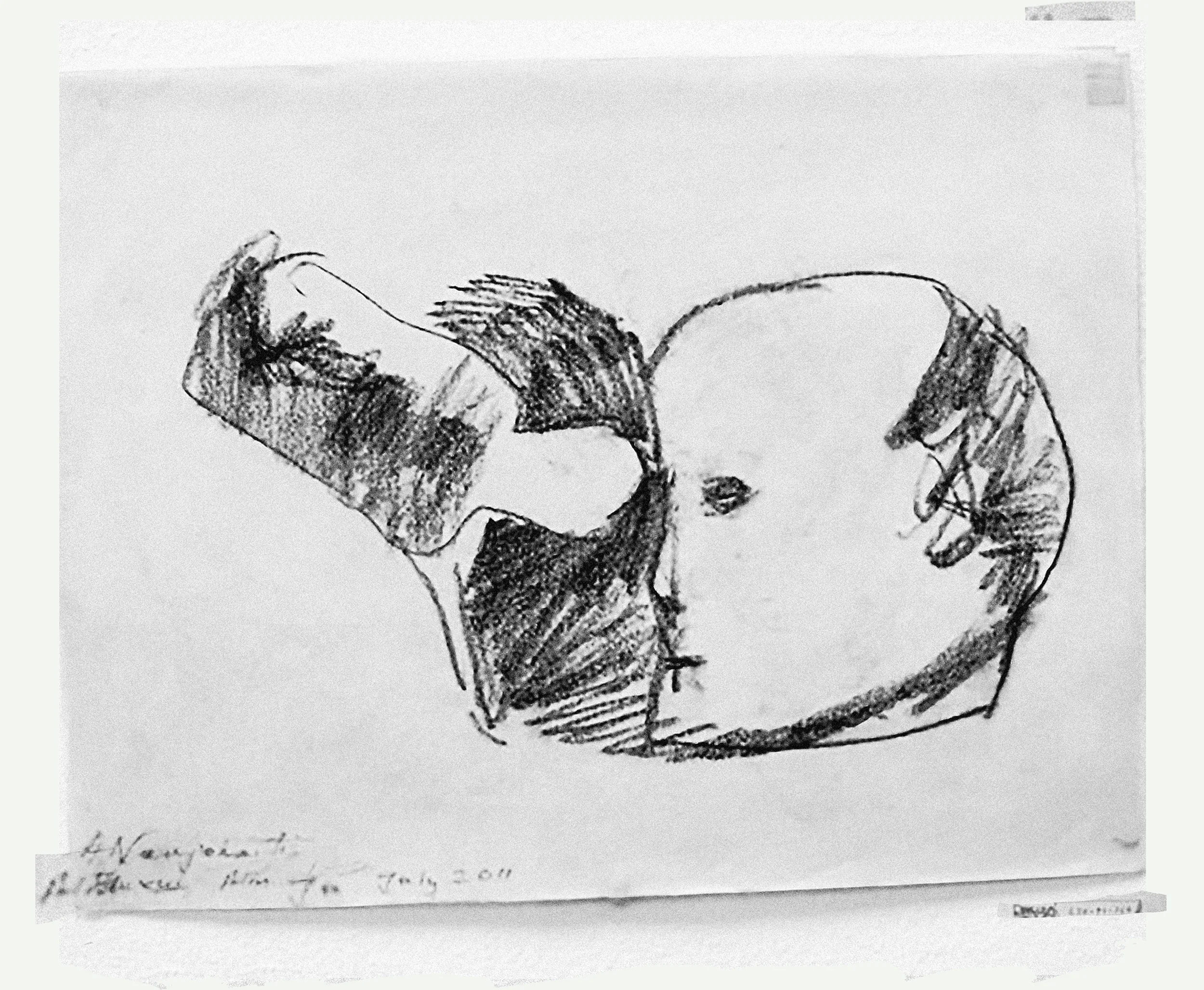 A. Naujokaitis drawing from a series "No Worries", courtesy of internet