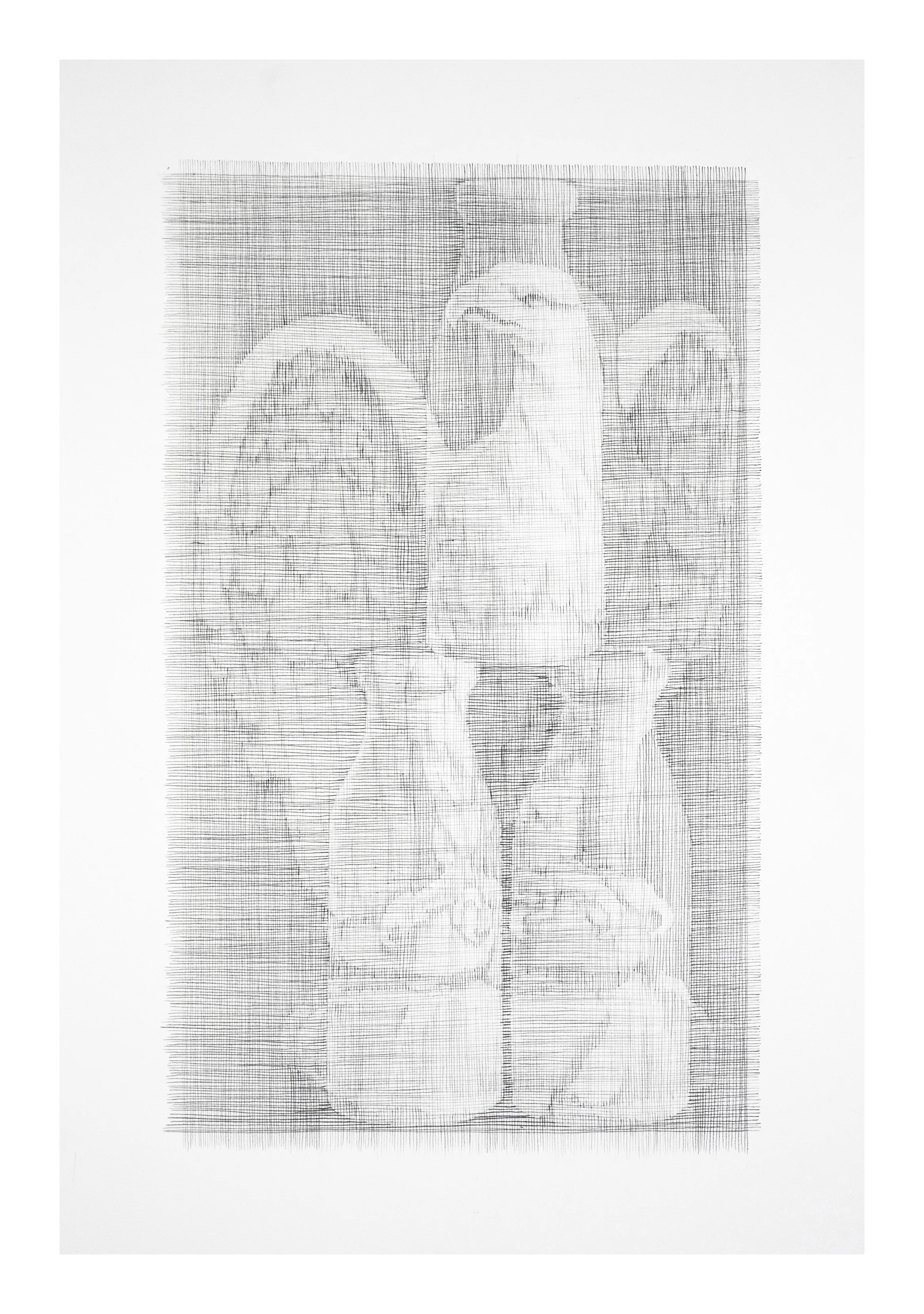 Blind Spot , 2016 graphite on paper. 20" x 13.5"