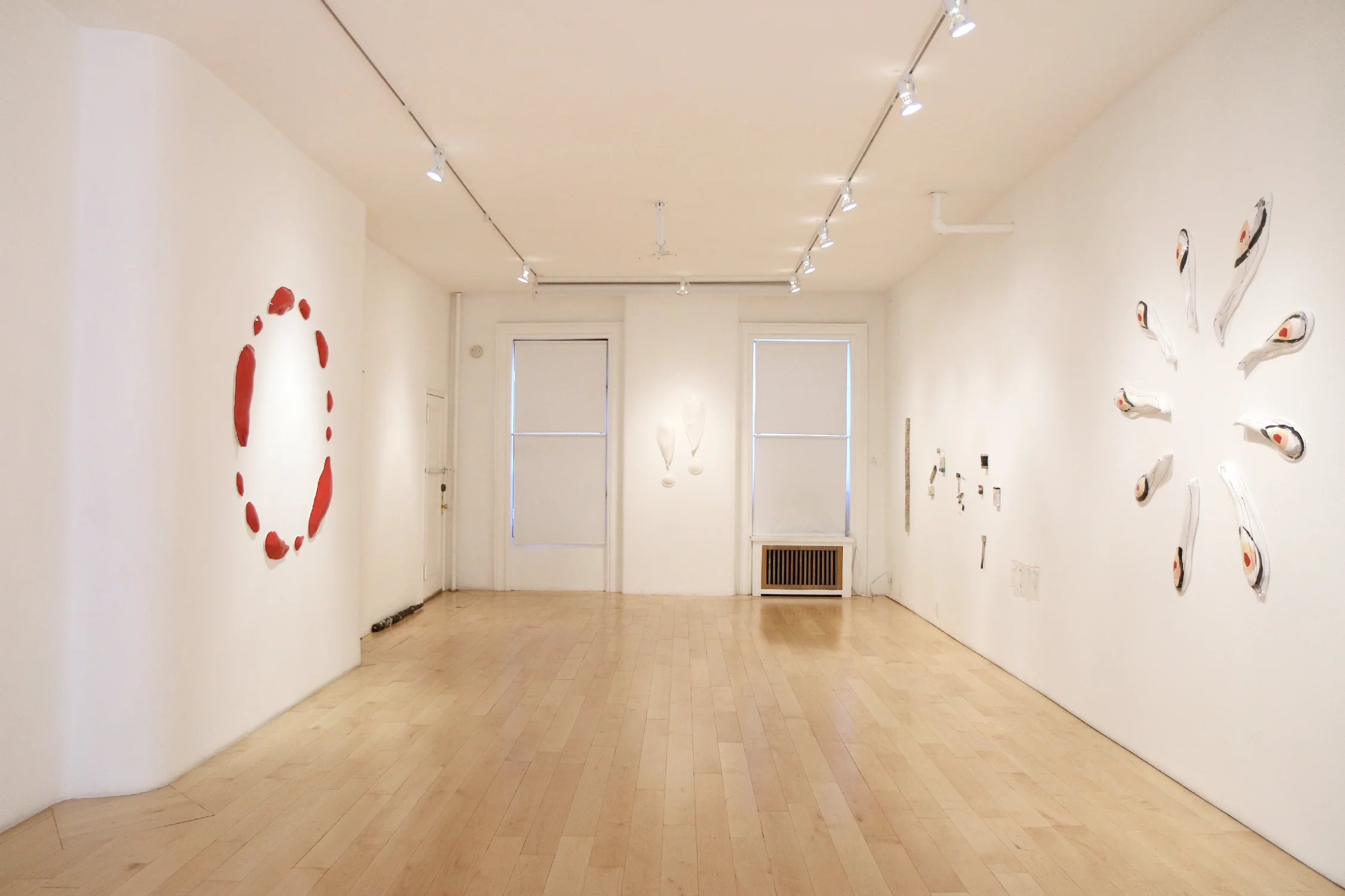 Installation images: walls 2 / 3 / 4 (from right to left)