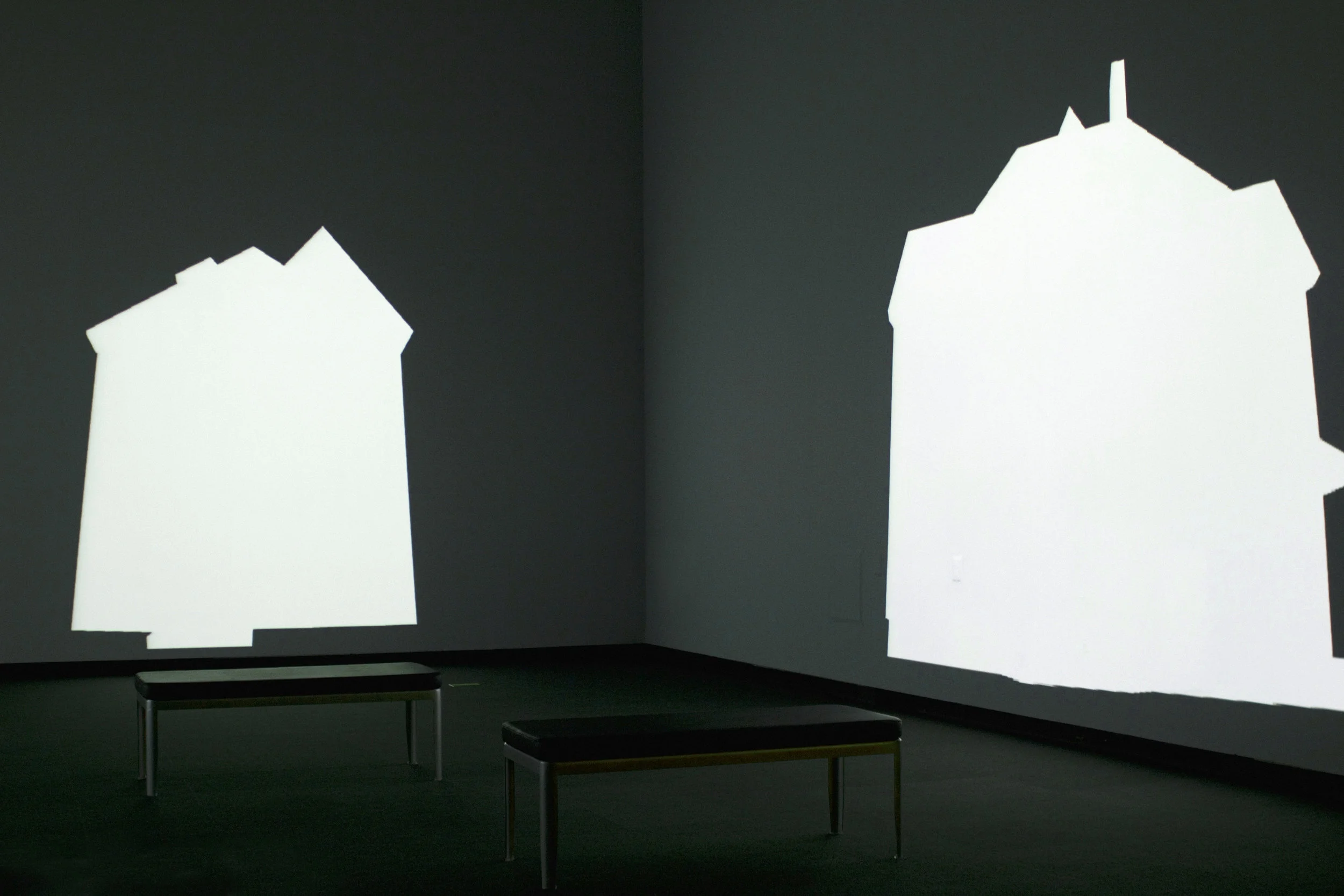 LAST HOUSE. Carl Lee, 2010 (16:30 loop, 3-channel projection, stereo audio, dimensions variable)