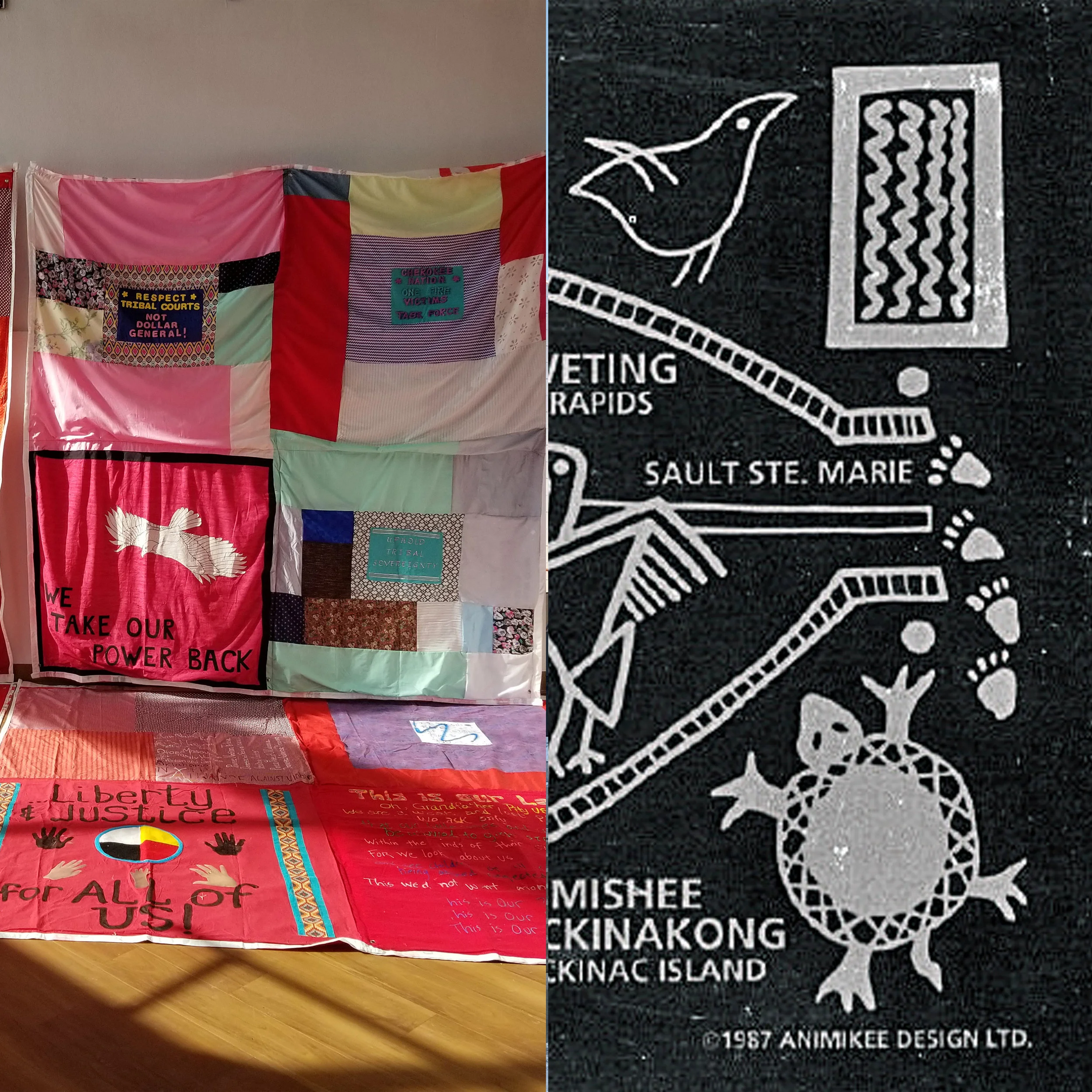 Ojibwe and Dakota Language Tables and Monumental Quilt Project