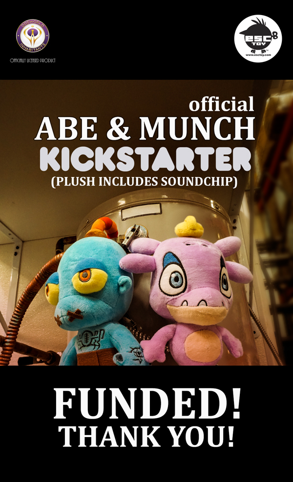 Behold Mudokons! We did it! Thank you for funding the @OddworldInc x @esctoy plush project on Kickstarter- http://kck.st/2qtOAt4