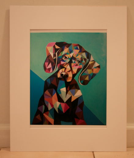 Shattered Dog Print 