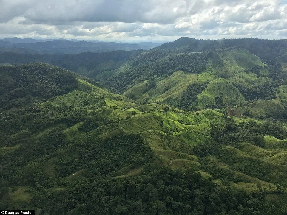 The Mosquitia Region (above) is largely untouched by modern civilization and proved very difficult to navigate. Photo by Douglass Preston, author of the book.