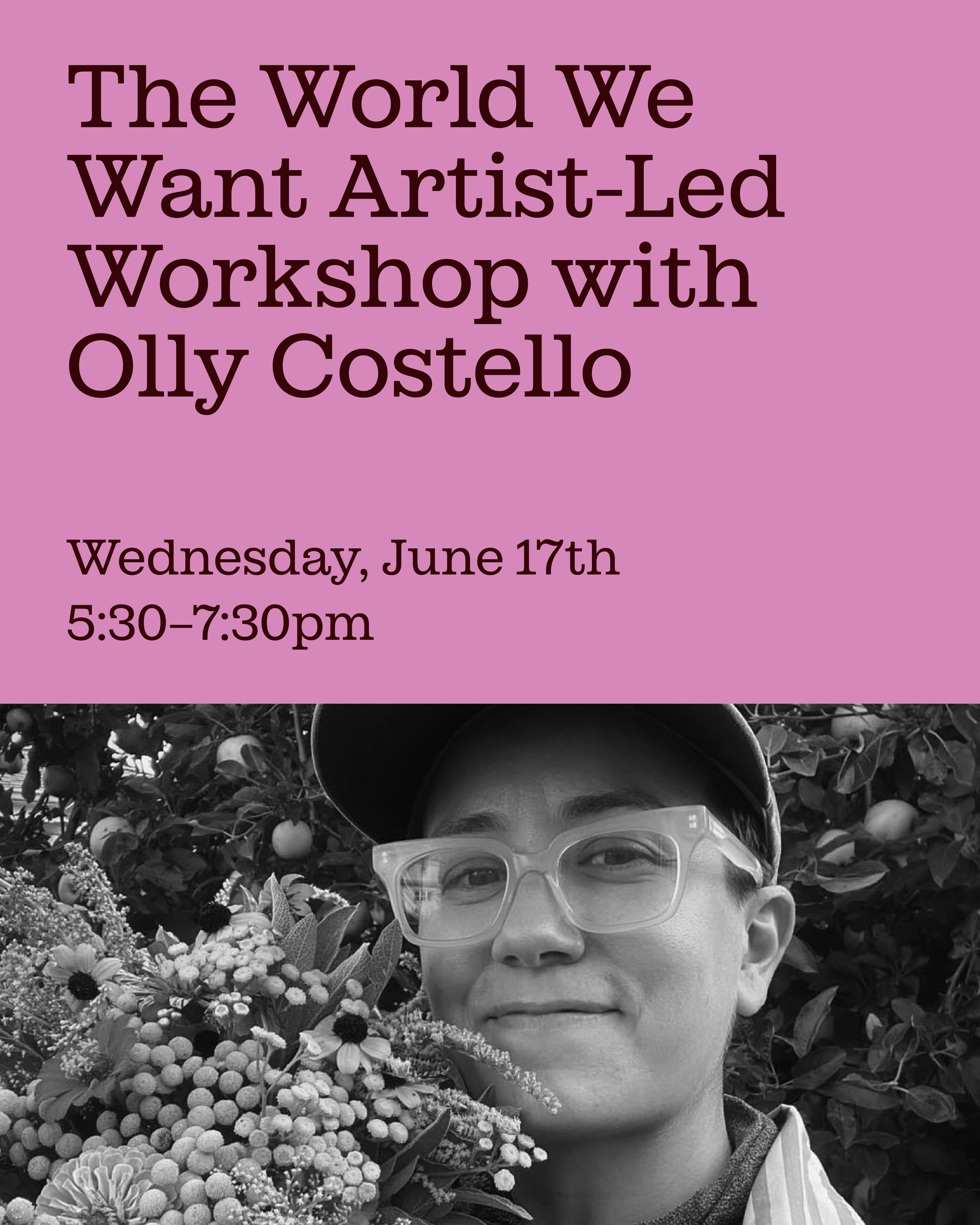 The World We Want: Artist-Led Workshop with Olly Costello