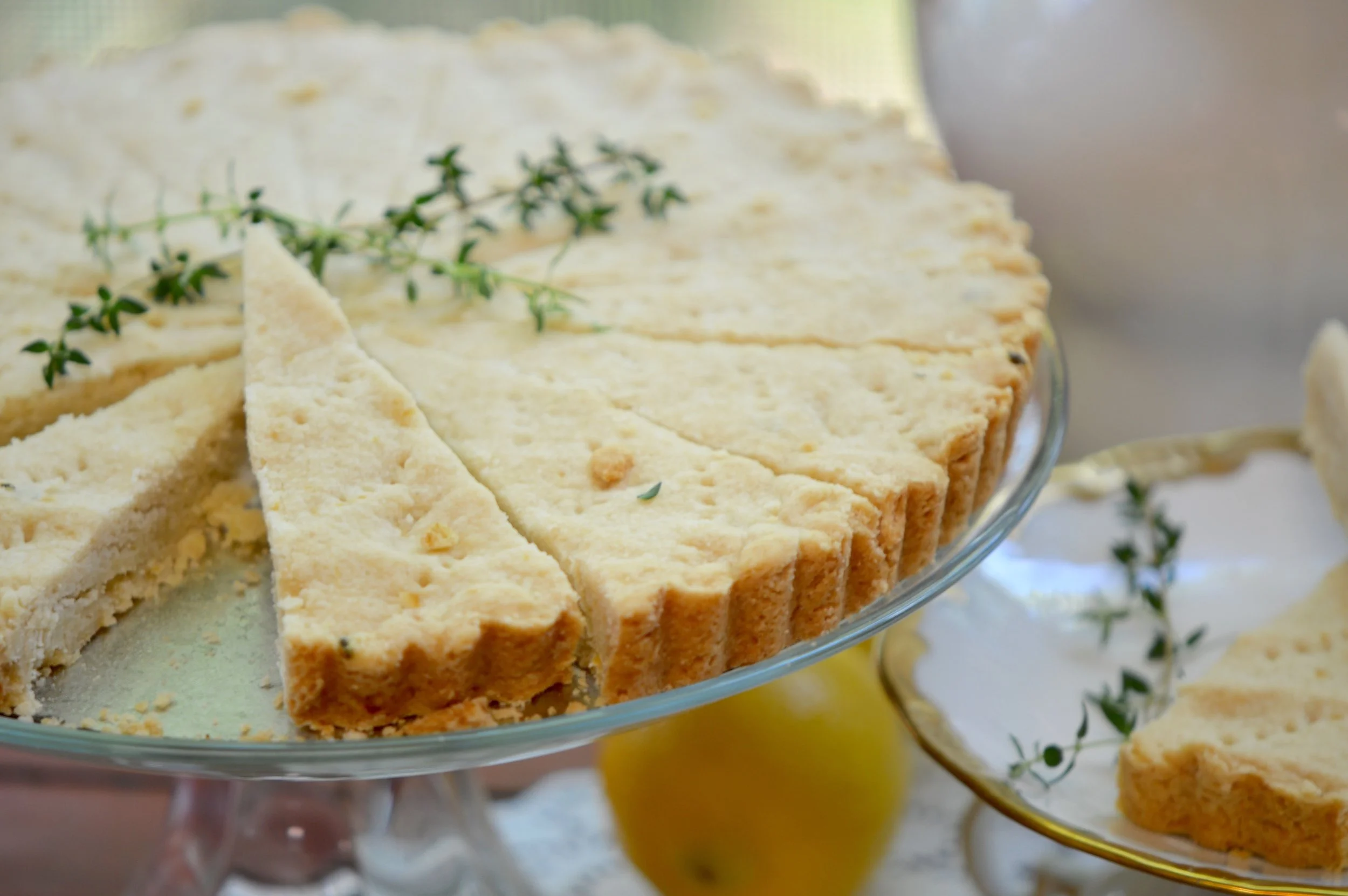 Lemon Thyme Shortbread Cookies