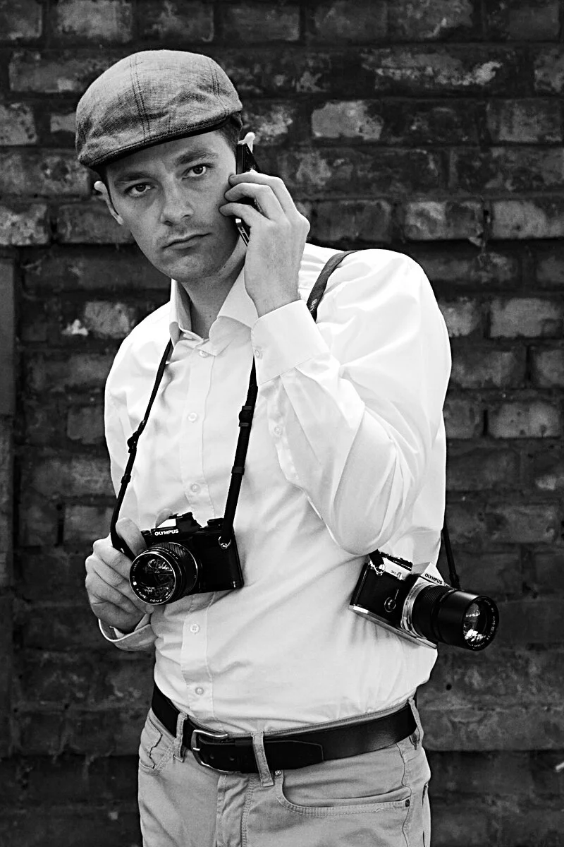 me & my Olympus OM SLRs, 2019