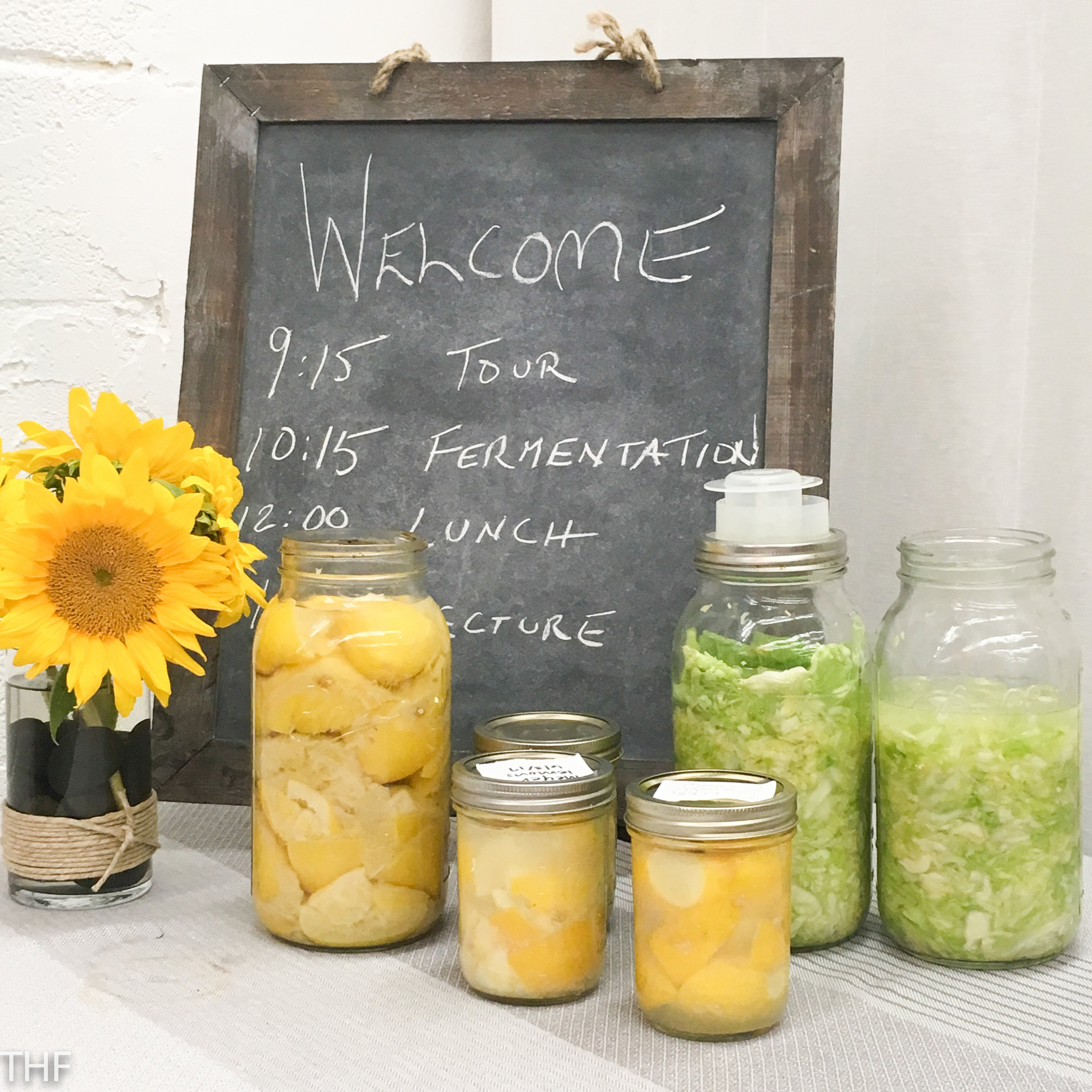 Fermenting demo at health retreat