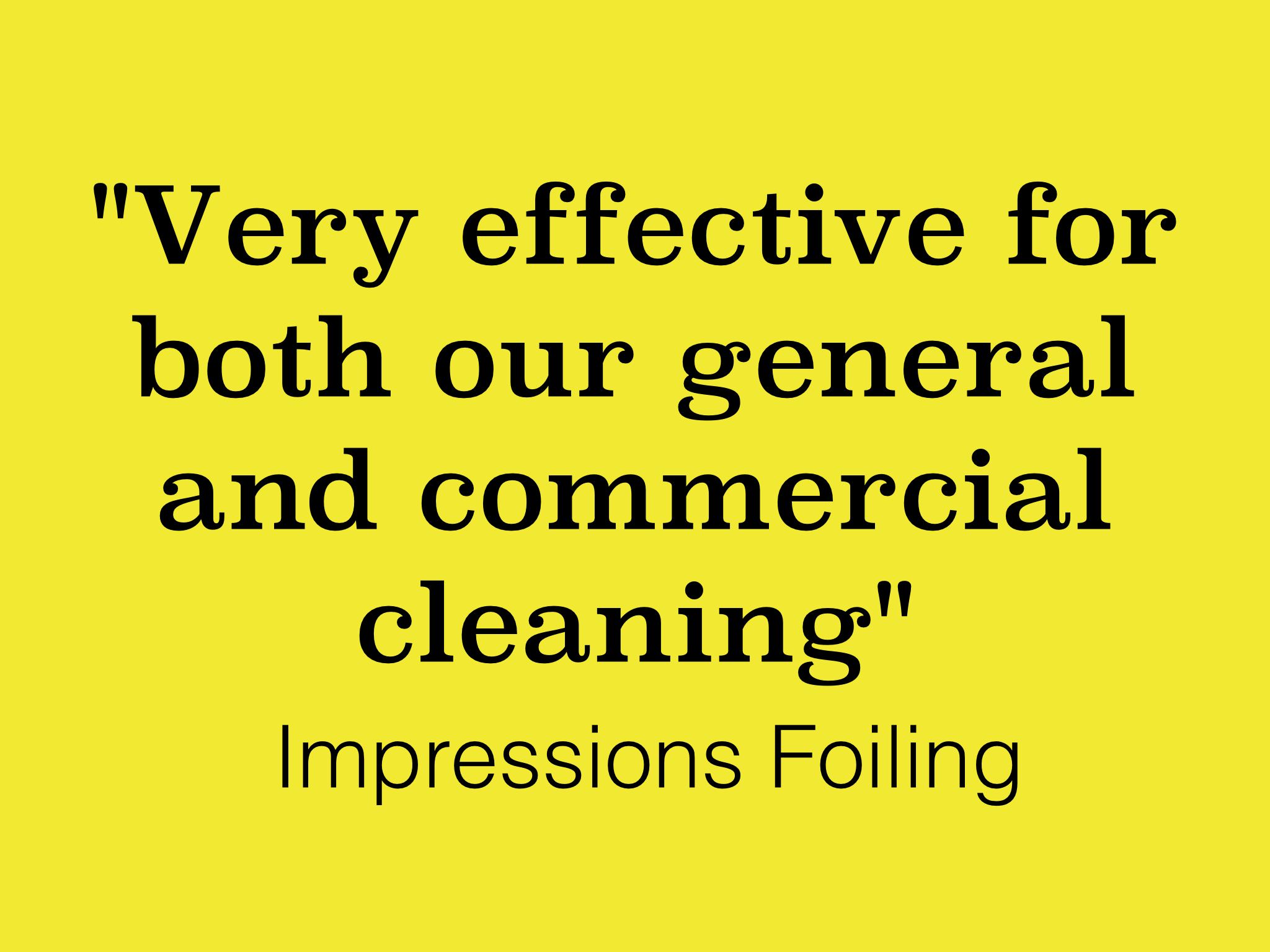 Brill cleaner testimonial