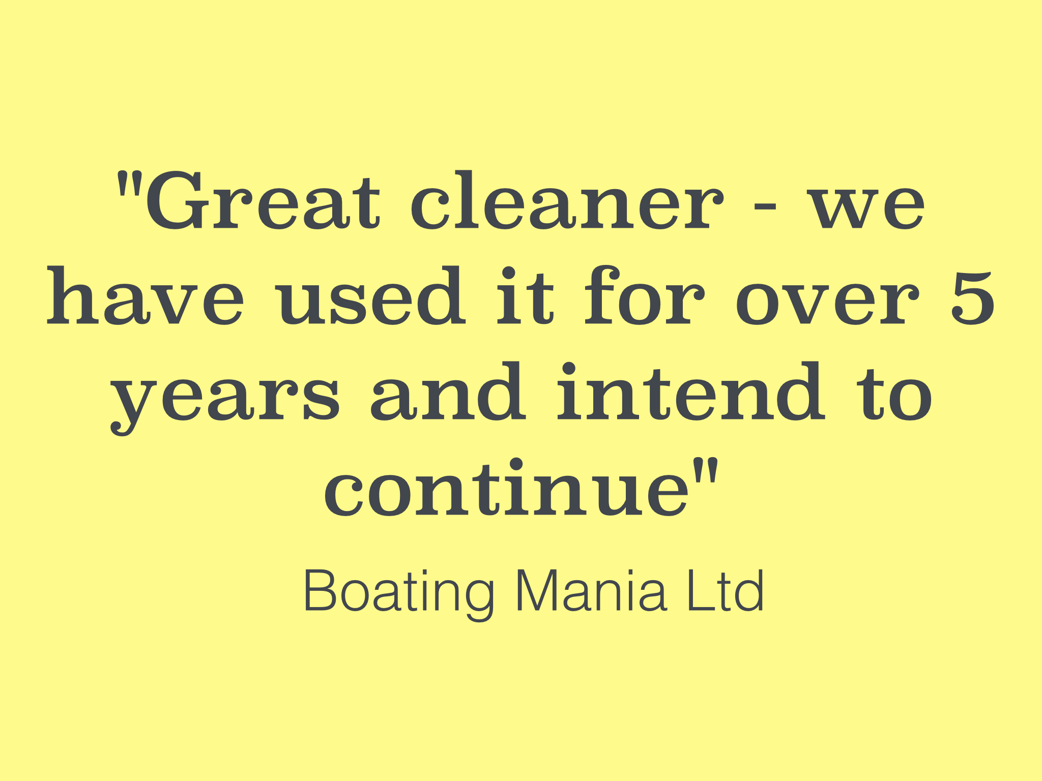 Brill cleaner testimonial