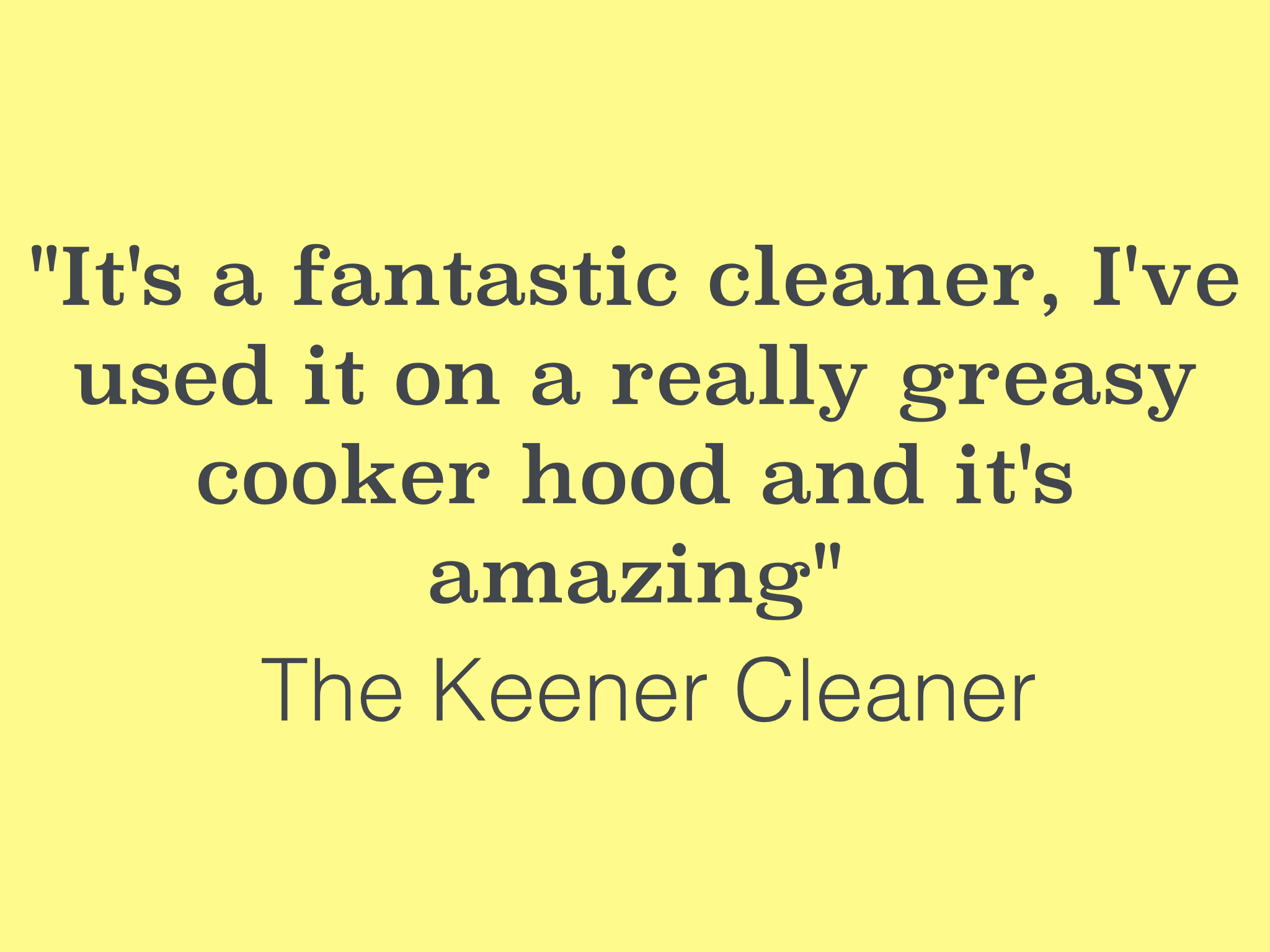 Brill cleaner testimonial