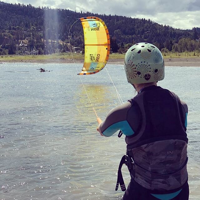 We can&rsquo;t wait 😊 for simple days like this of learning to fly a 4-line kite for #kiteboarding! Honestly, we LIVE for days like this!! The simple things in life, even in kiteboarding, make us smile each day! We look forward to the days! Thank yo