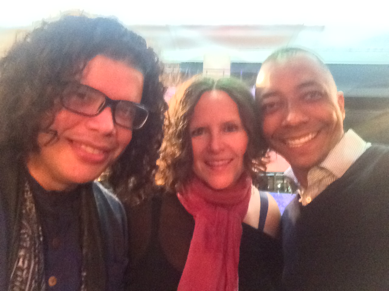 With the artist Gene-Manuel at the RAW Visionary show.