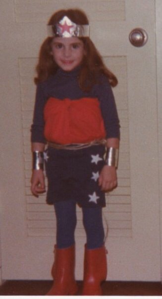 This is NOT me, it is my dear friend Laurel Silverman paying tribute to Wonder Woman. Uh-dorable.
