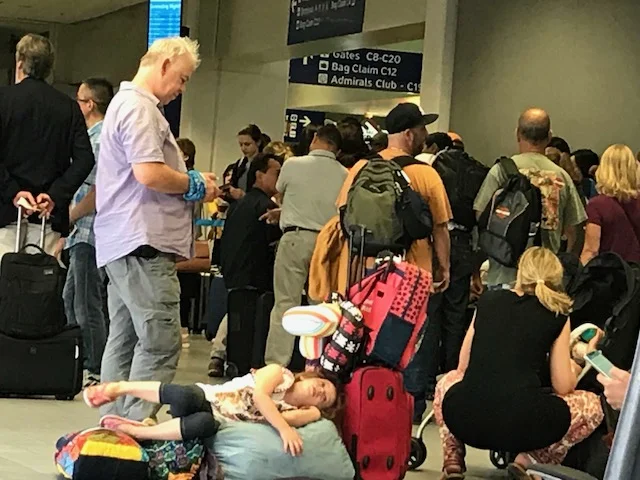 And this sweet child who needed to slow things down at the air port, she's my new hero!