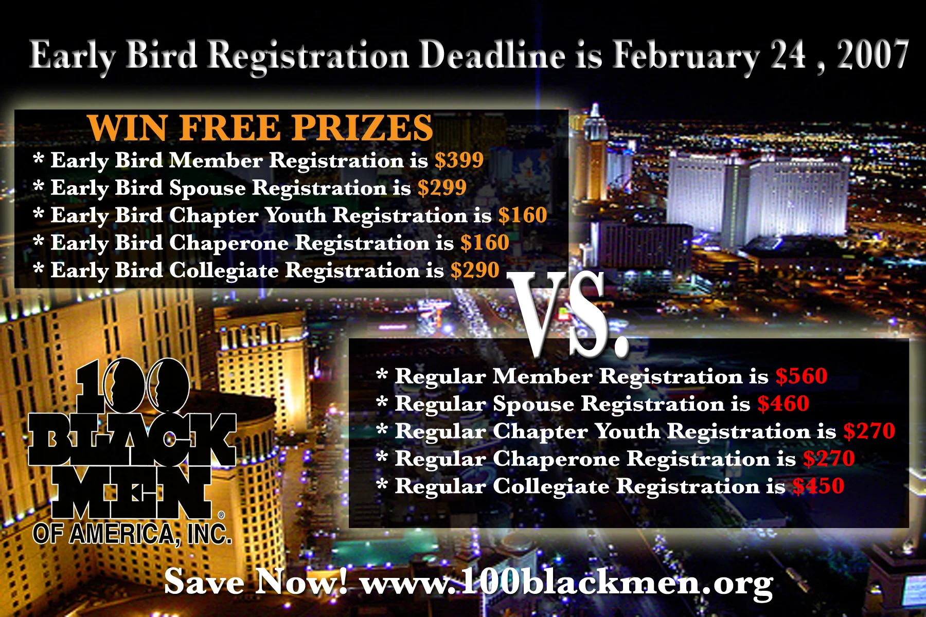 Flyer Design & Printing | 100 Black Men of America, Inc.