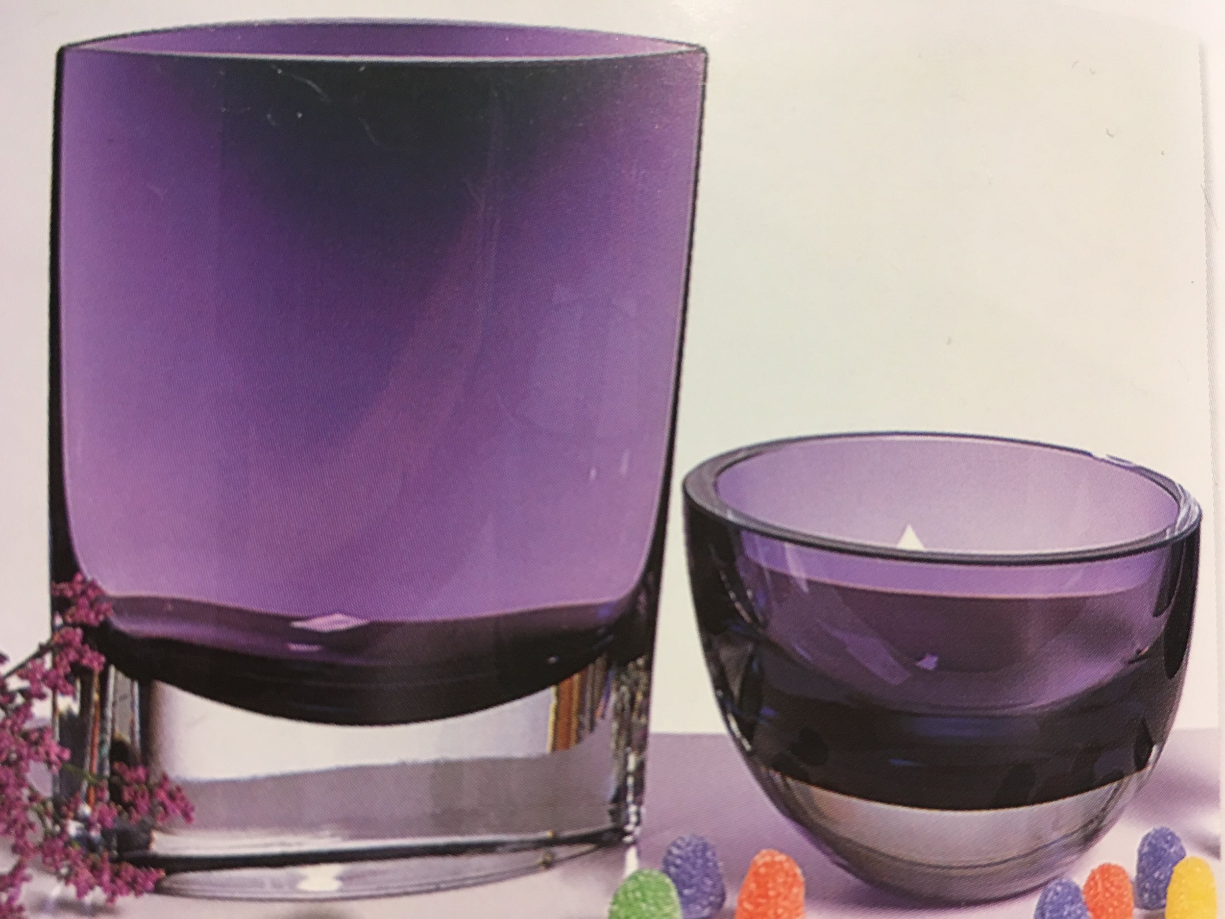 Order Number. 7. Purple gin glasses 