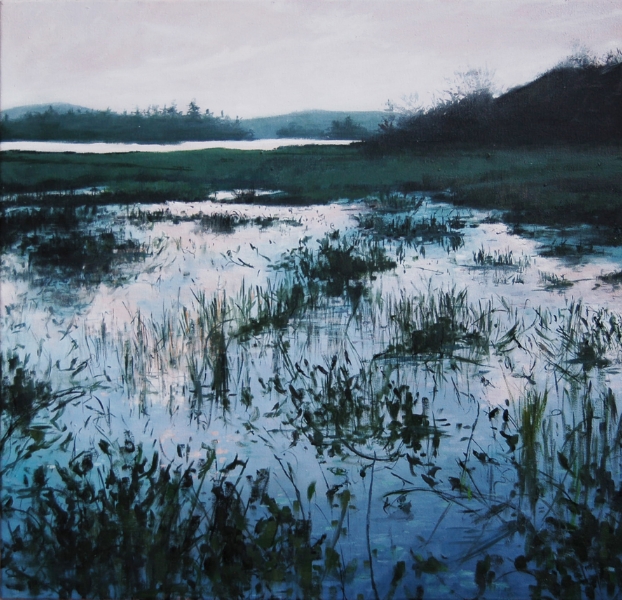 "Recollections of Flying Pond V" 2014, oil on canvas, 22" x 20" (private collection) 