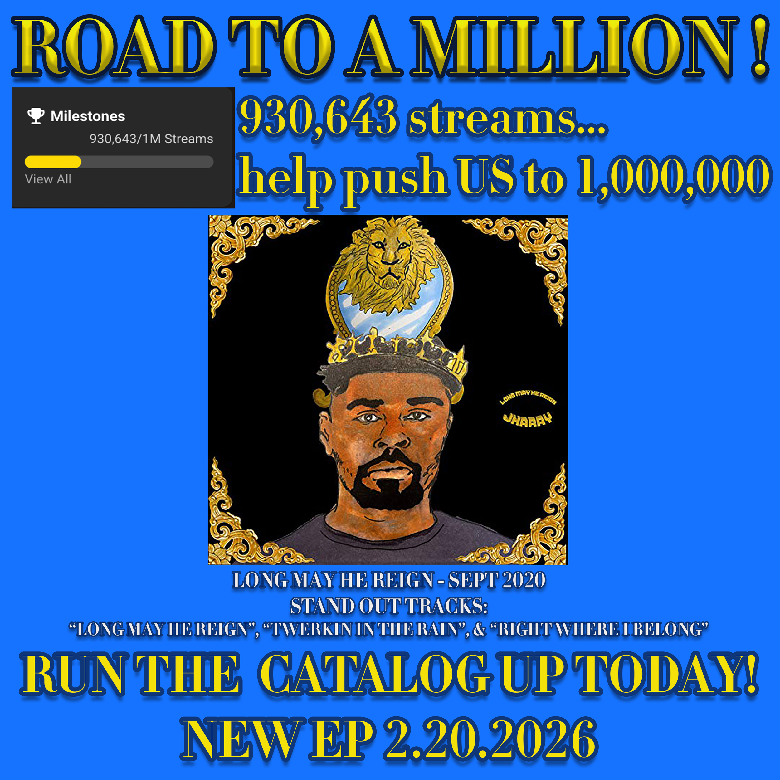 Day 5: Long May He Reign - 503K Streams, My #1 Song Ever (Sept 2020)