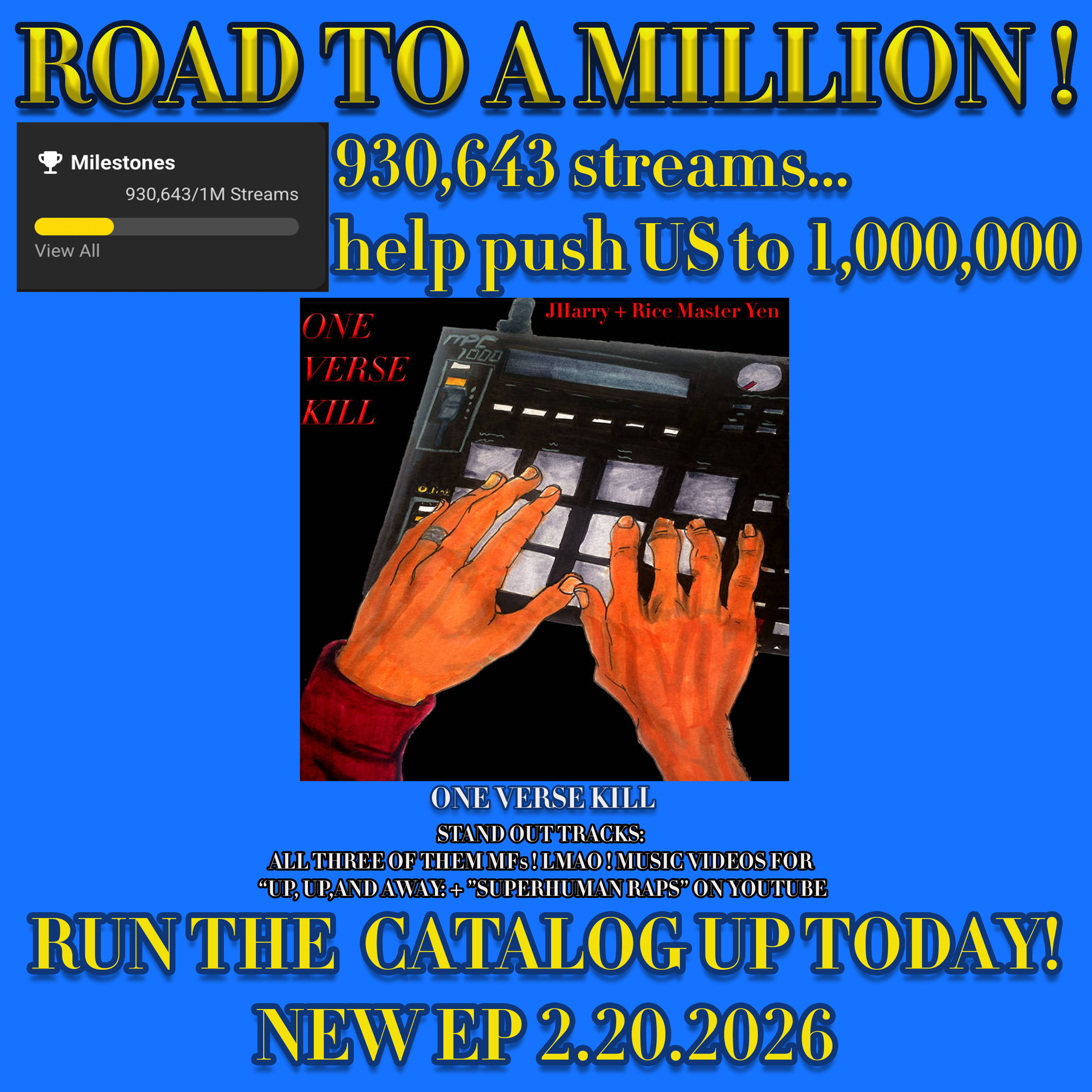 Day 12: Road to a Million: One Verse Kill  When You Step on a Tiger's Tail - EP 2.20.2026