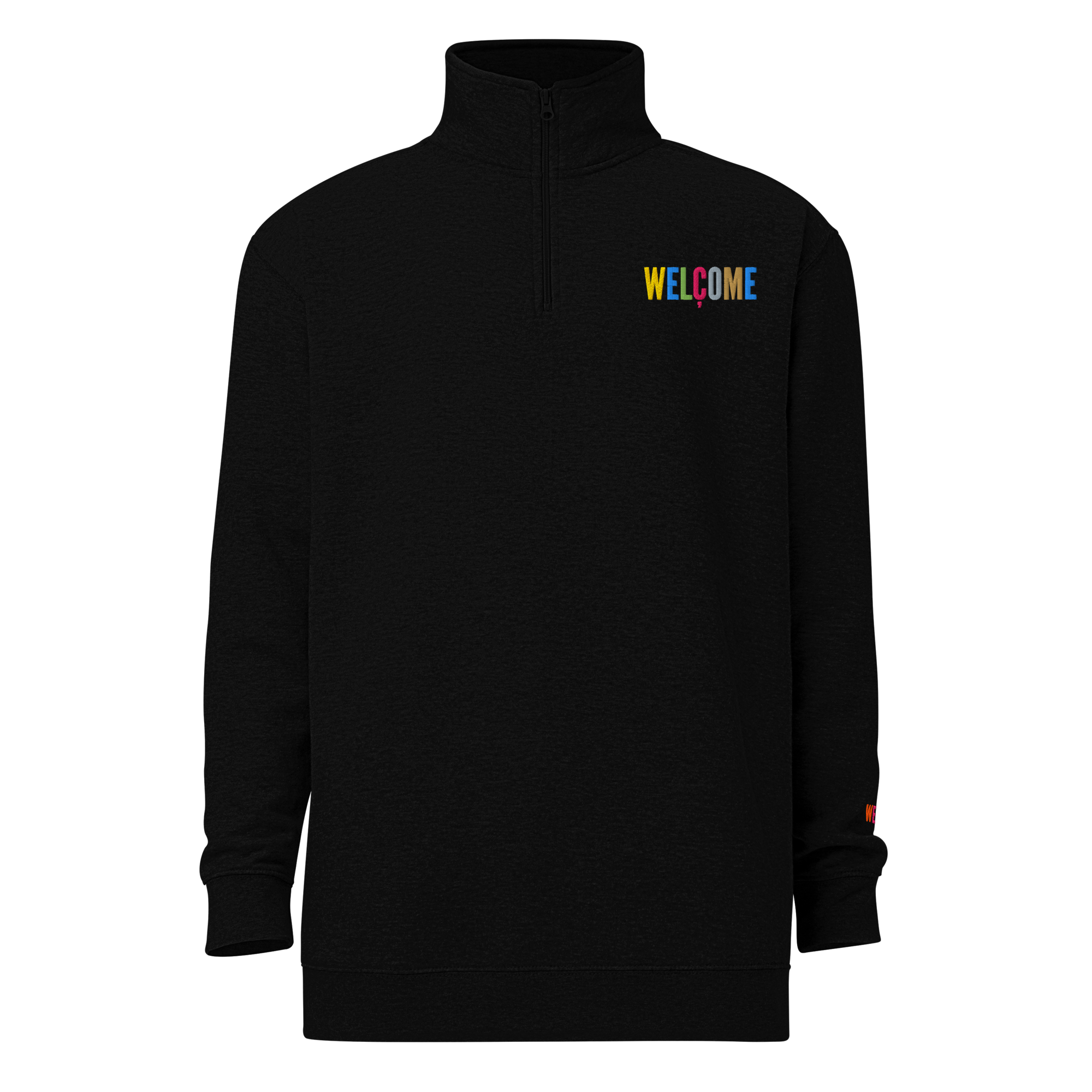 unisex-fleece-pullover-black-front-6917ab8998db3.png