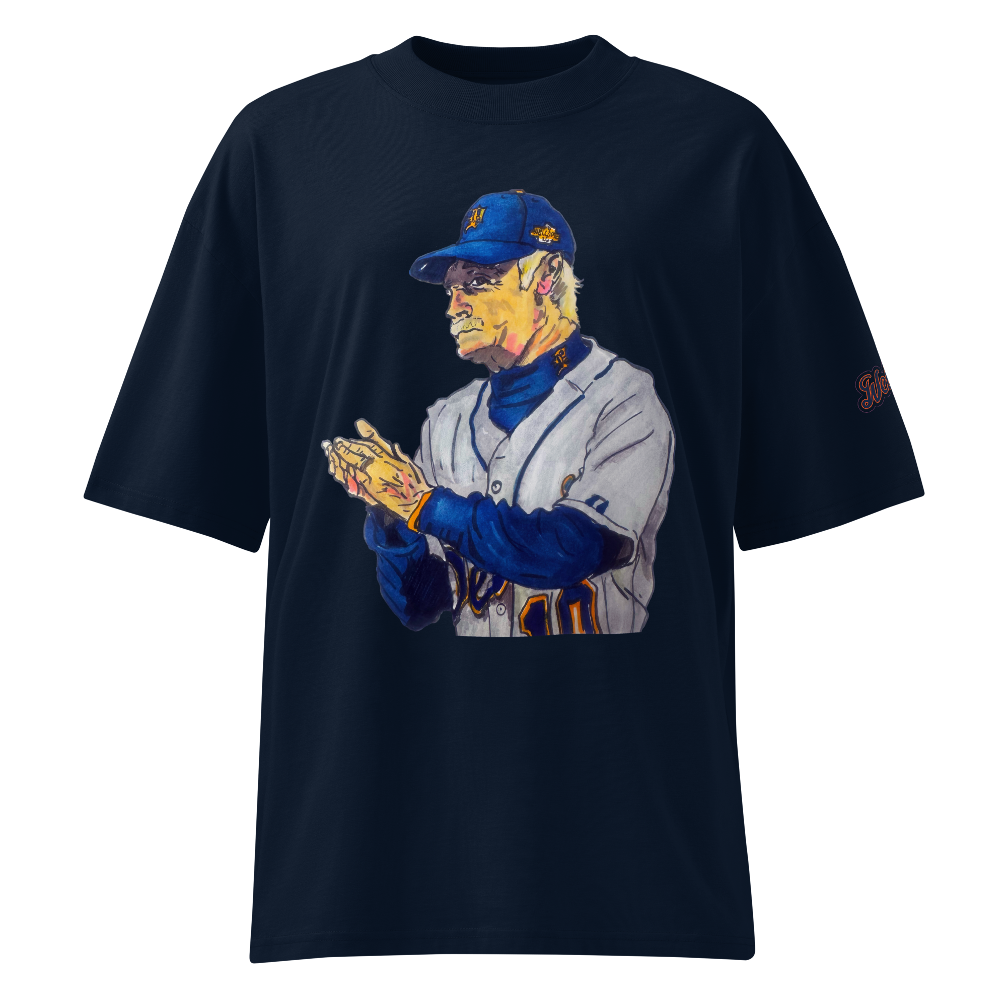 unisex-organic-oversized-high-neck-blaster-2.0-t-shirt-french-navy-front-6a13b6a57e5a9.png