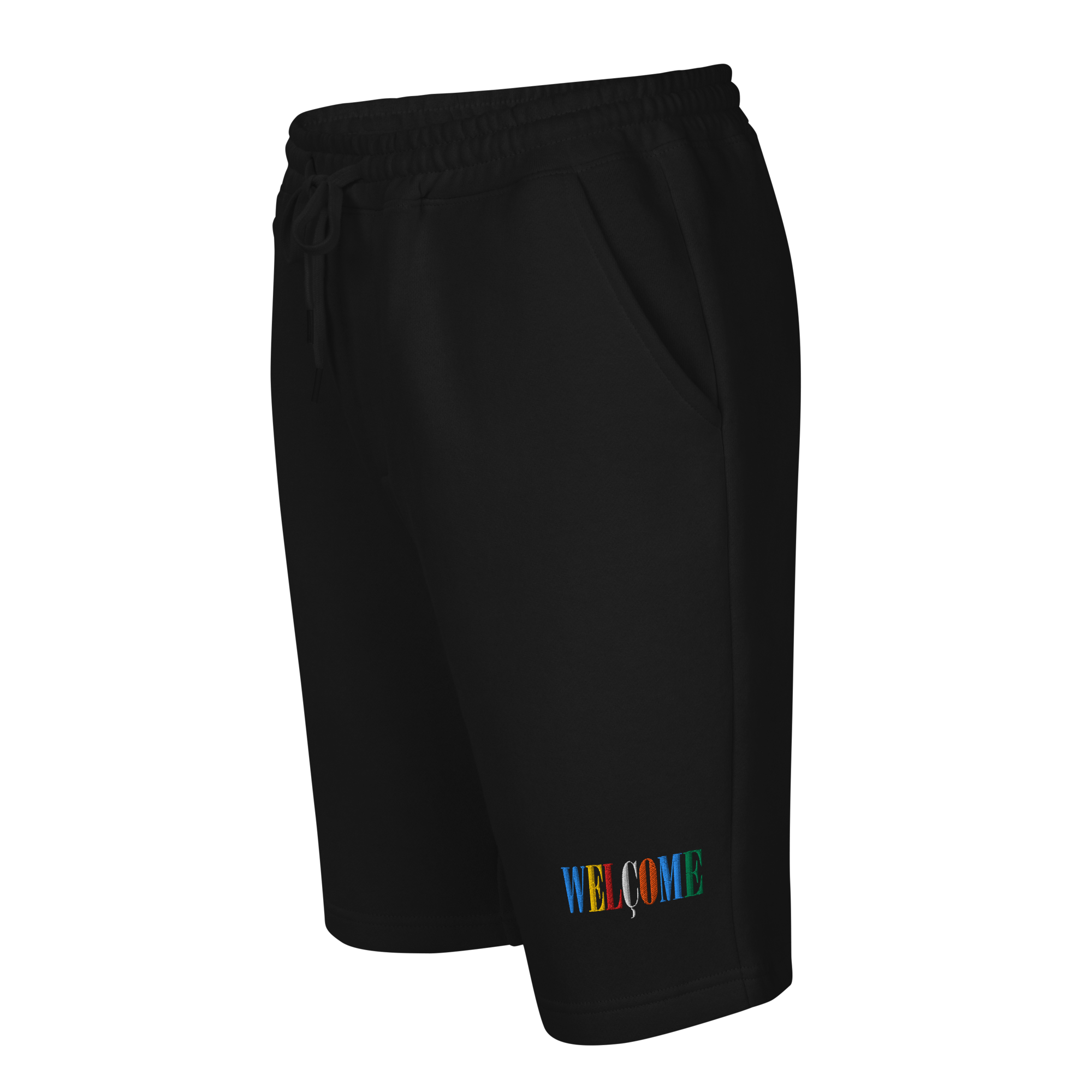 mens-fleece-shorts-black-left-front-6a31ee78596f1.png