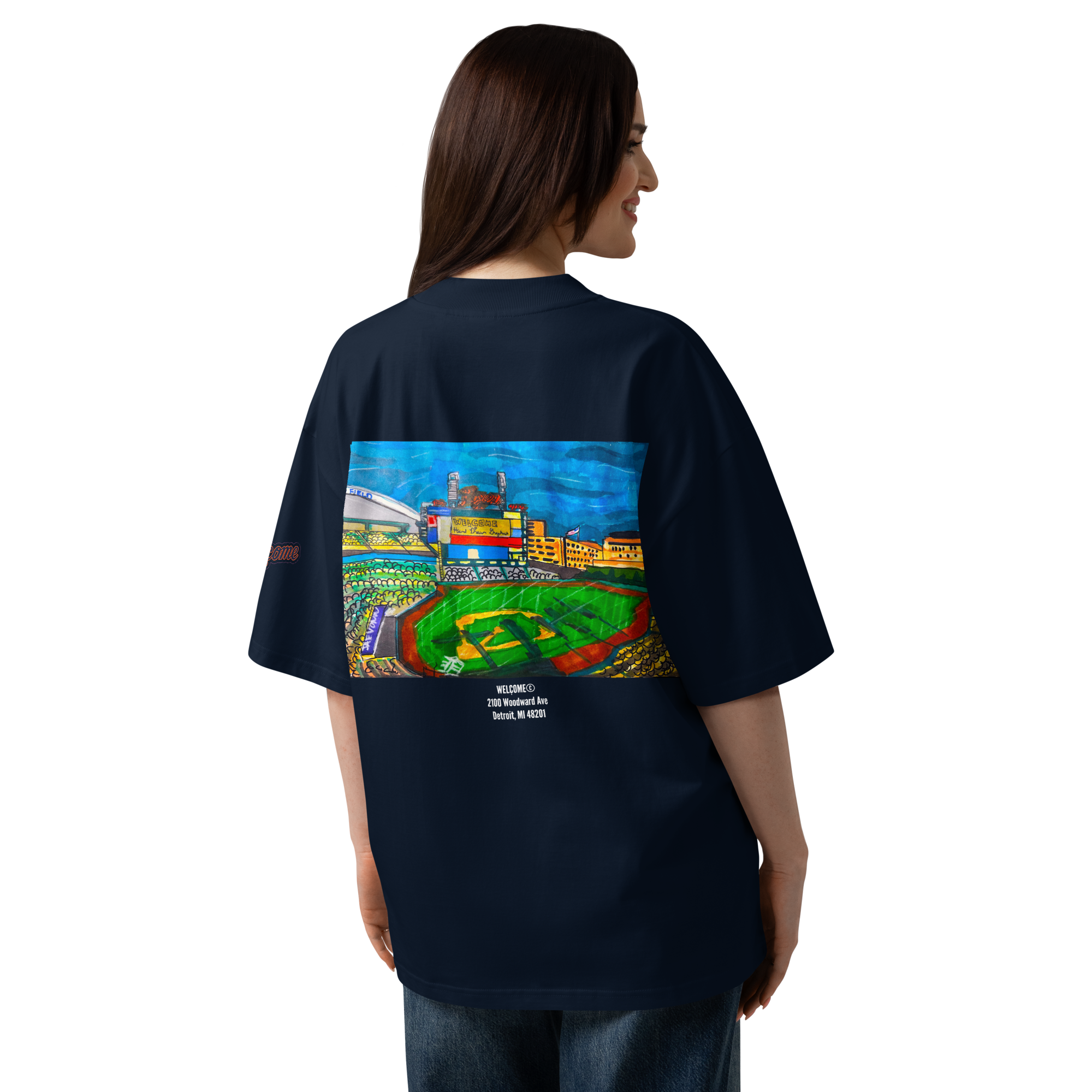 unisex-organic-oversized-high-neck-blaster-2.0-t-shirt-french-navy-back-6a13b6a581788.png