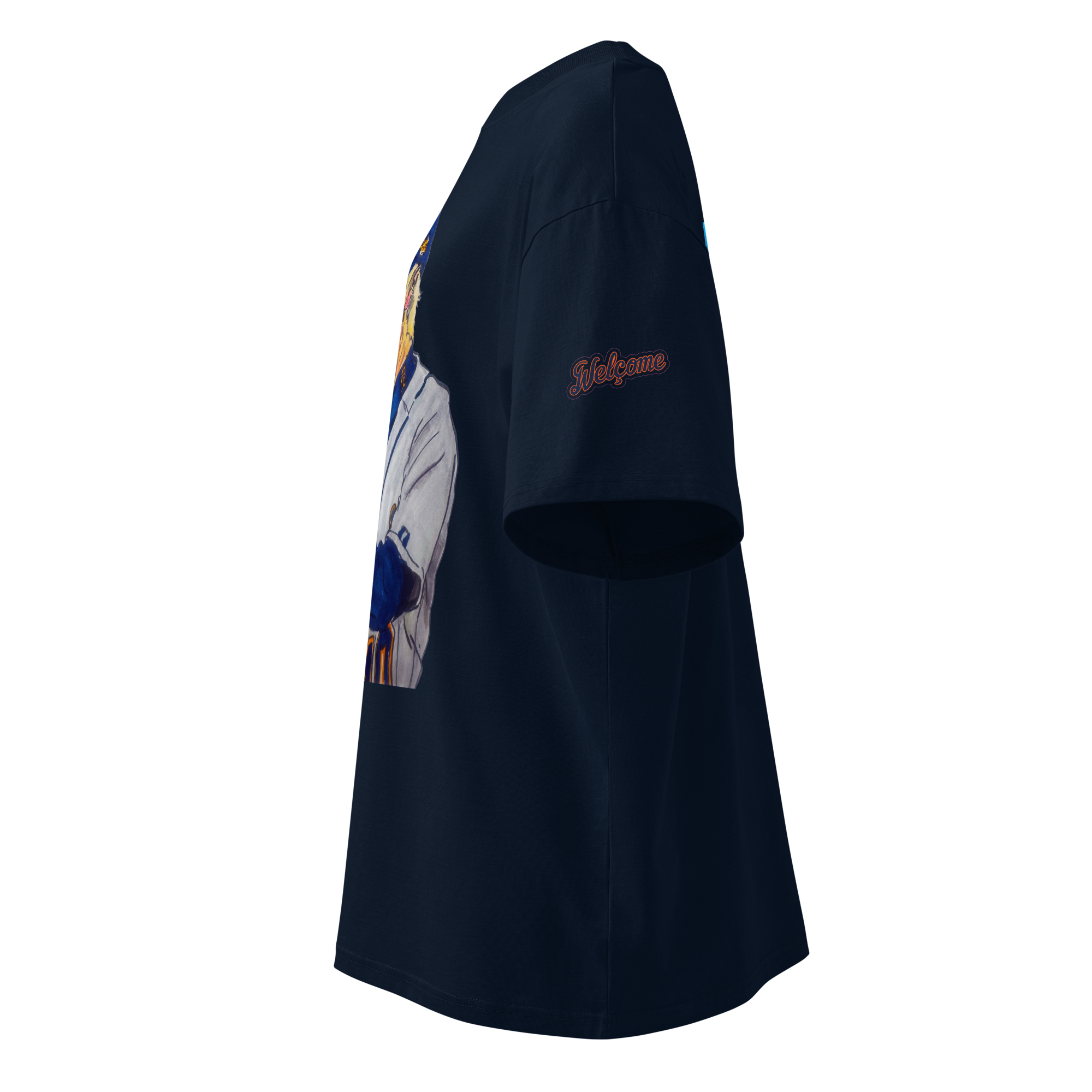 unisex-organic-oversized-high-neck-blaster-2.0-t-shirt-french-navy-left-6a13b6a57f387.png