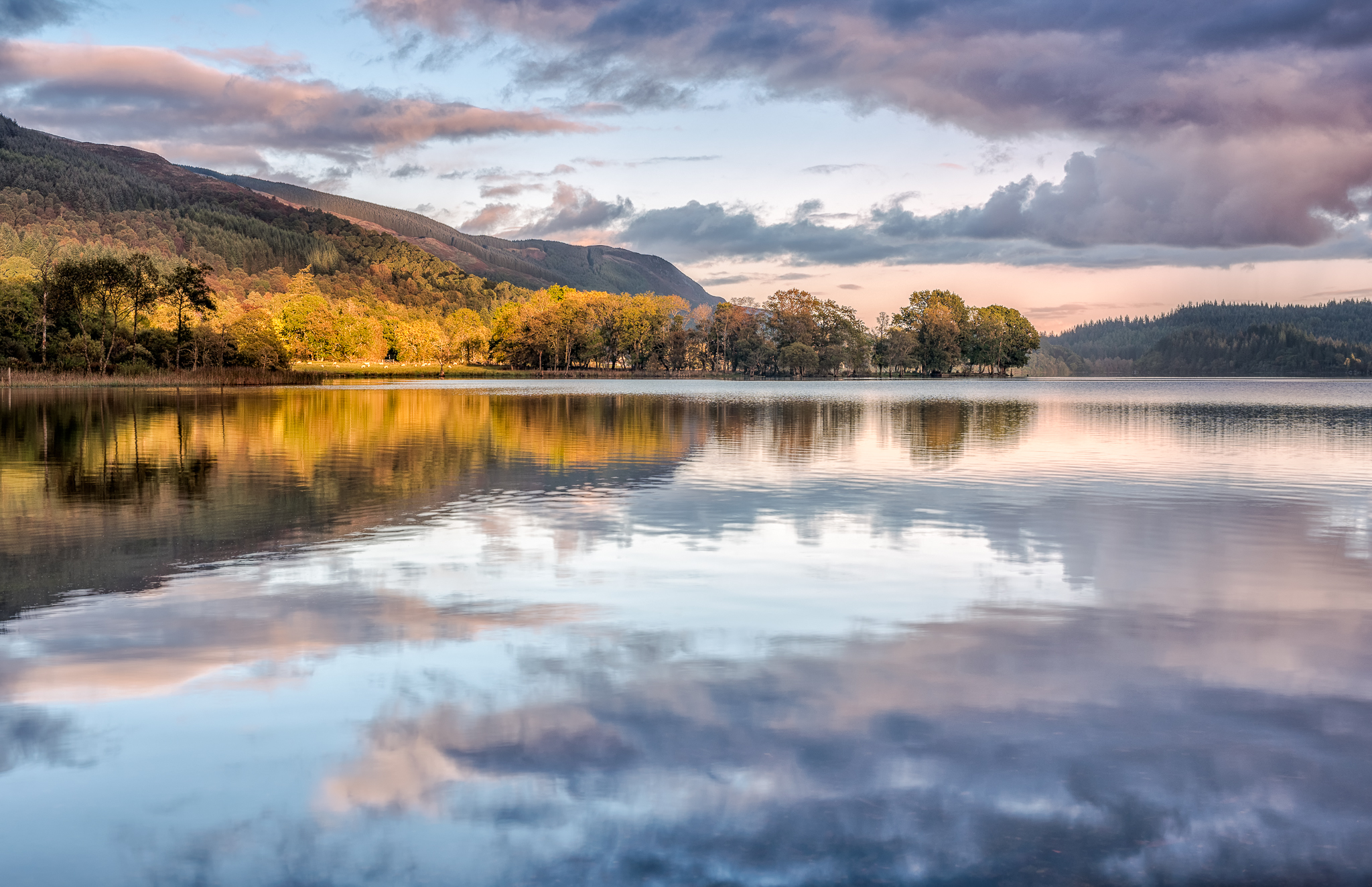 Evening Light on Loch Ard